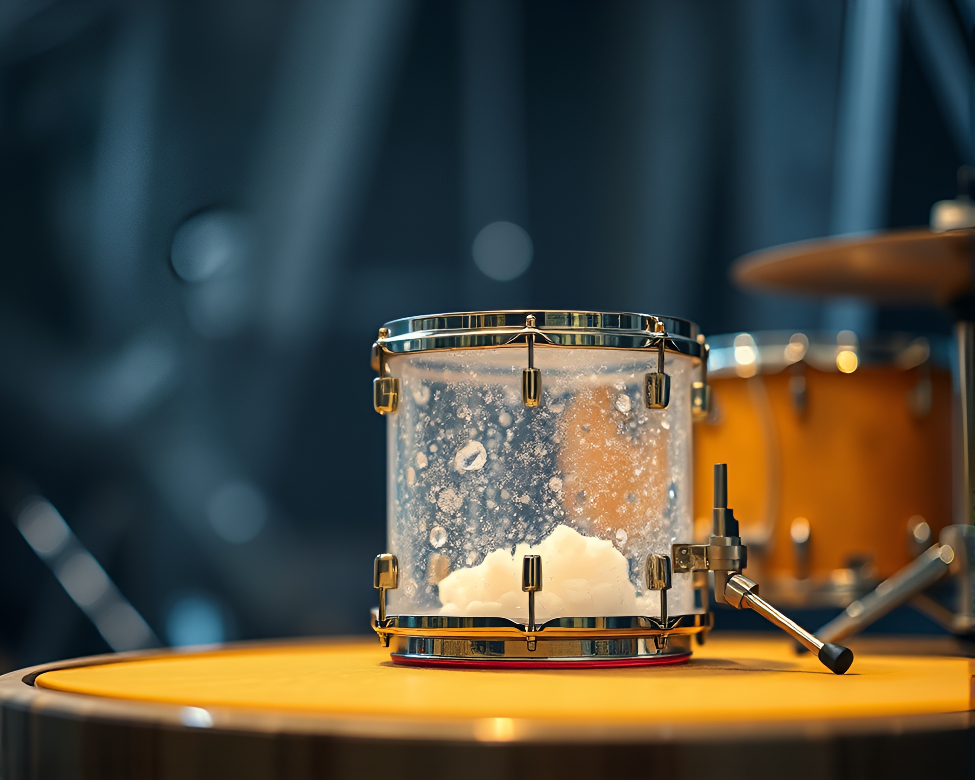 Drum Kit Focus Stacked Manga Art – free AI stock image