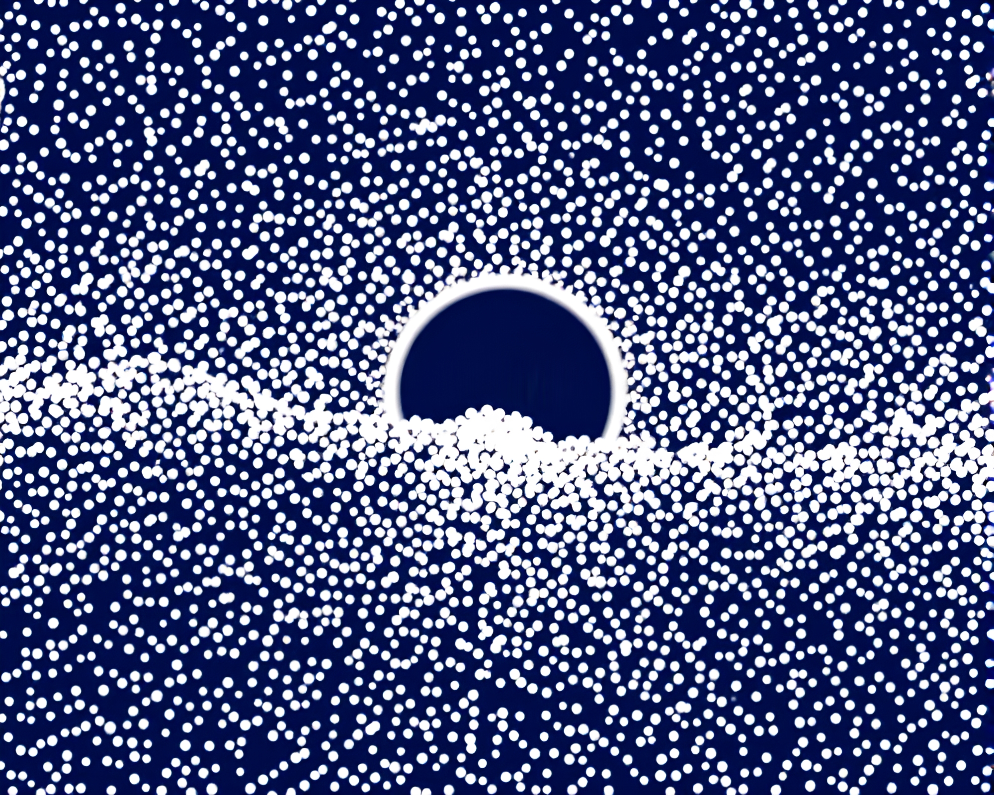 Quantum Shadows: Eclipse in 8-Bit Pointillism – free AI stock image