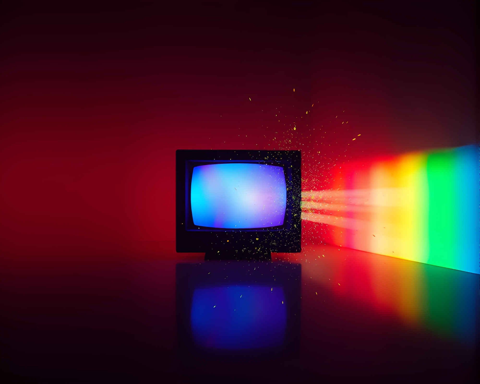 Futuristic Holographic Display with Minimalist Design – free AI stock image