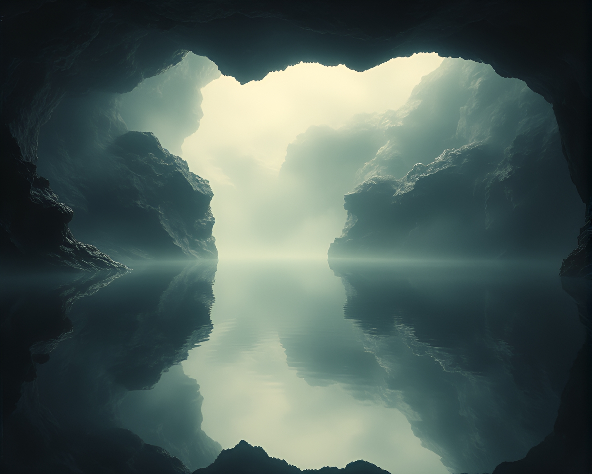 Grunge Cave Painting with Reflective Shadows – free AI stock image