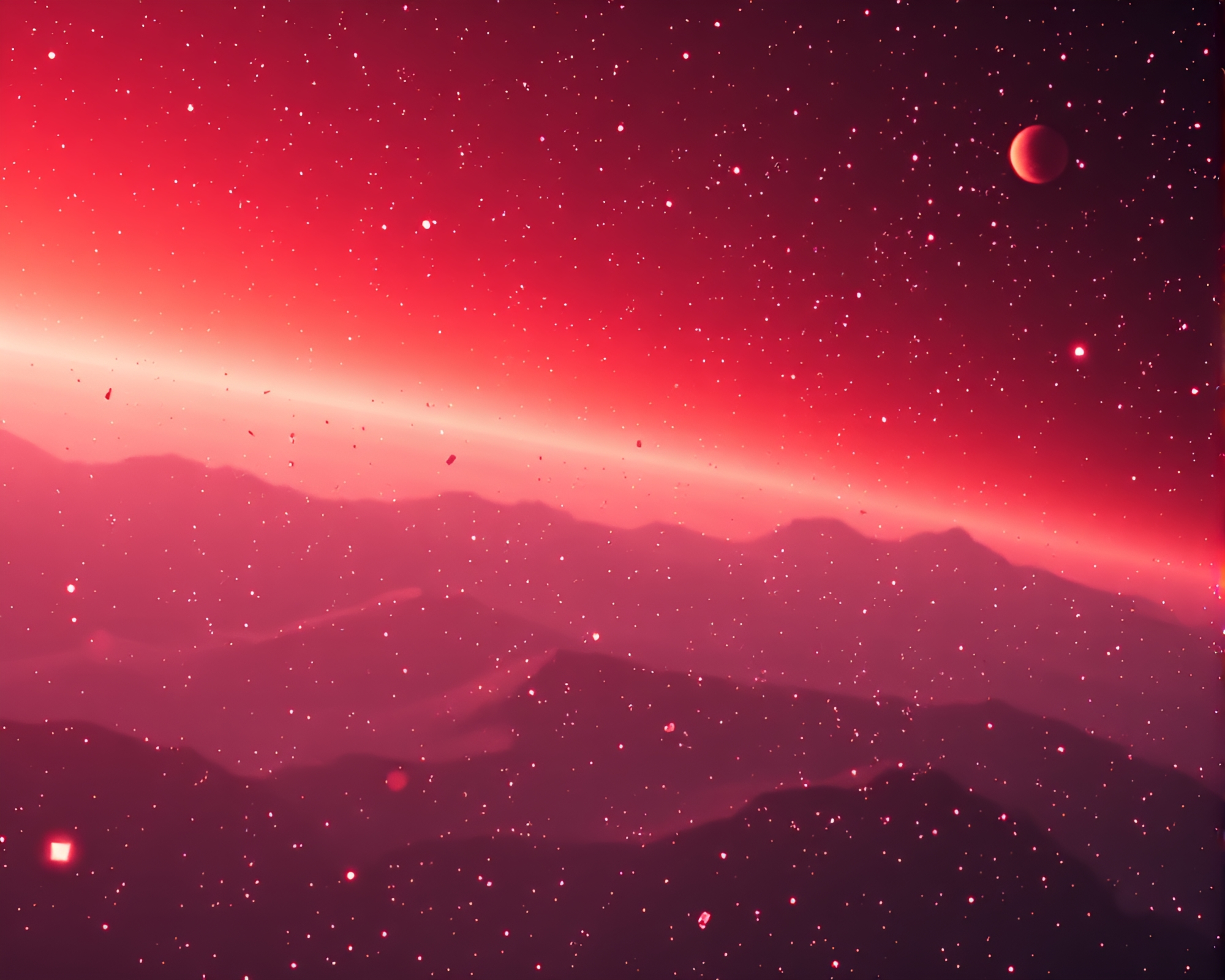 Satellite Kaleidoscope Reflecting Off-White Retrowave Fragments – free AI stock image