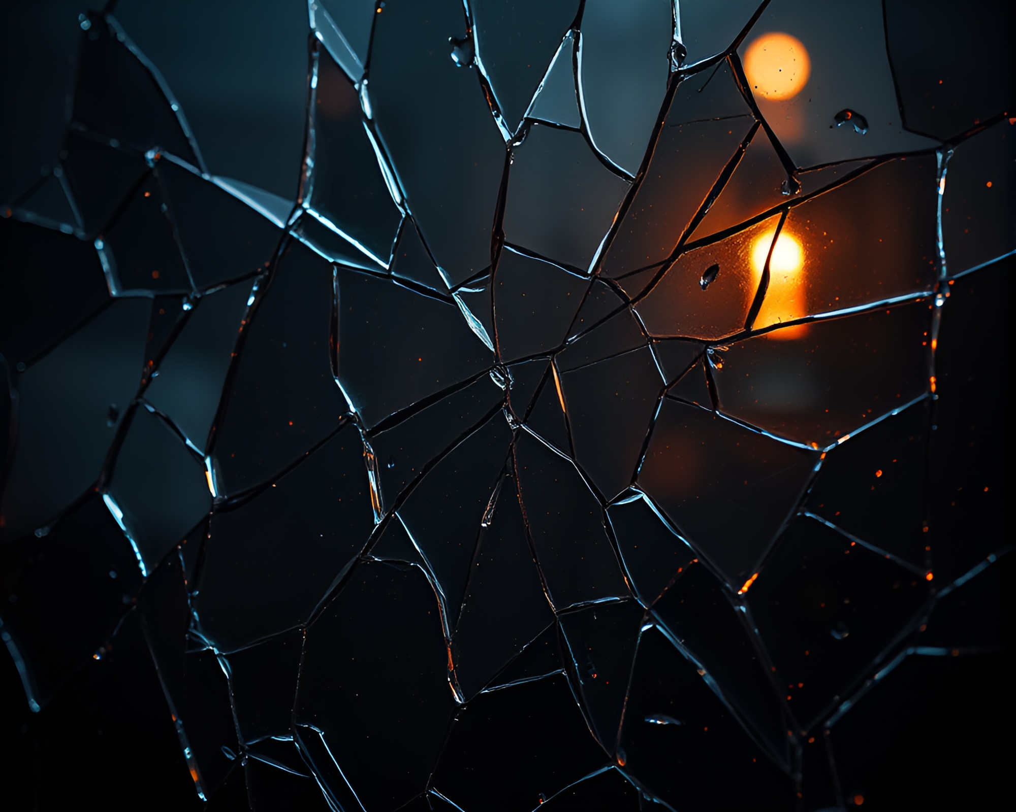 Ancient Scroll in Noir Reflection of Broken Glass – free AI stock image