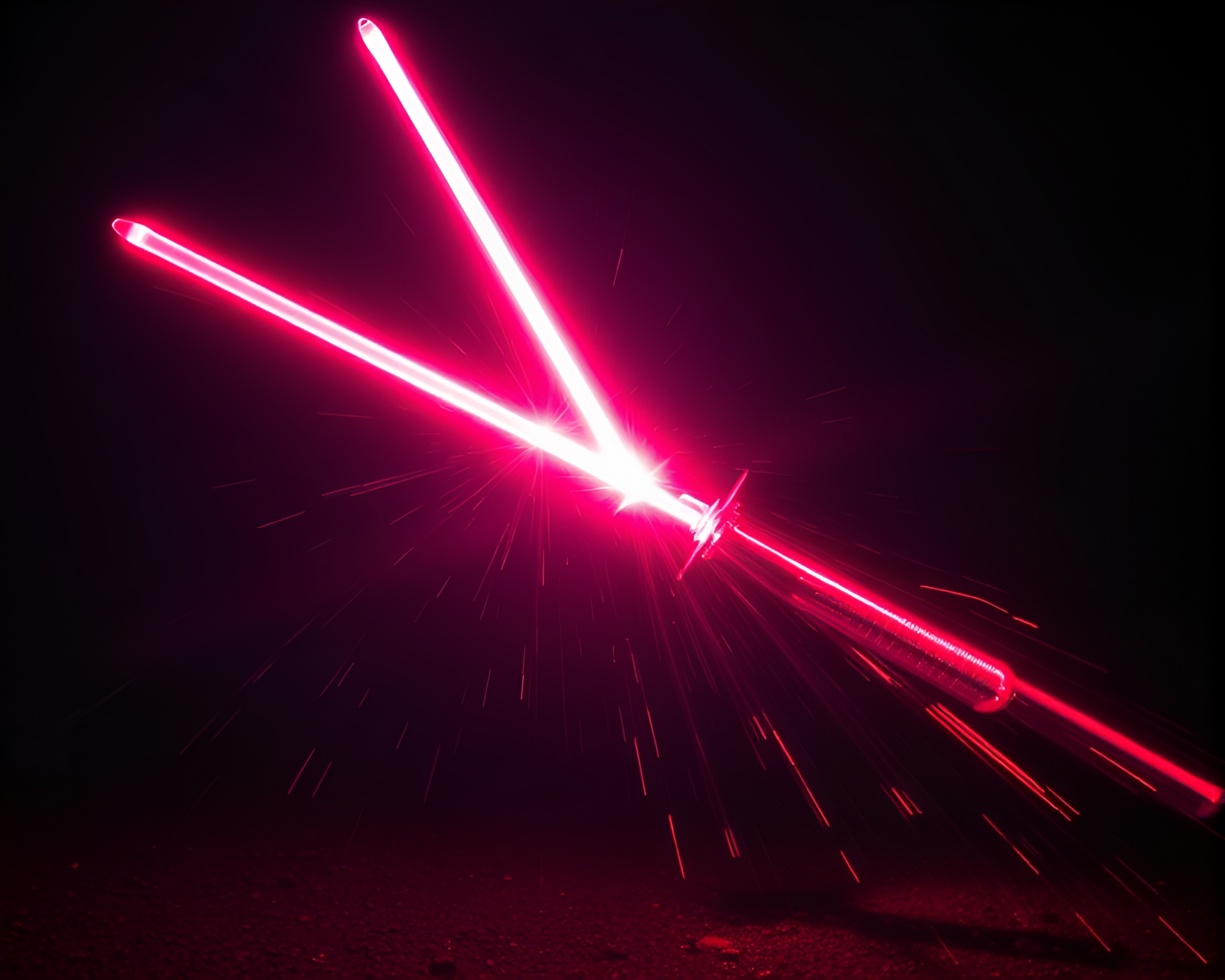 Laser Sword Double Exposure Fantasia – free AI stock image