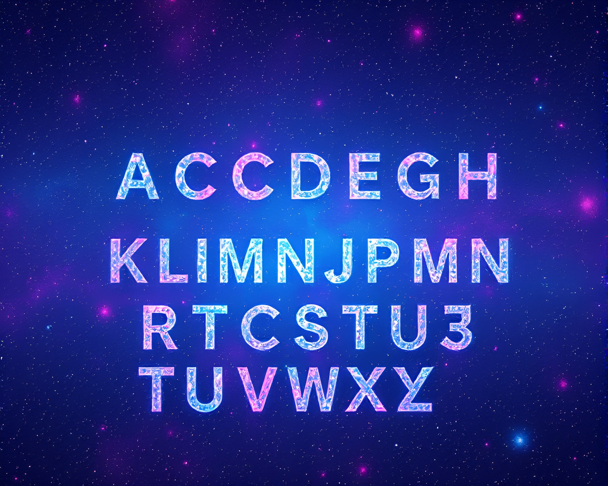 Ethereal Runic Glitch in Infrared Galaxy – free AI stock image