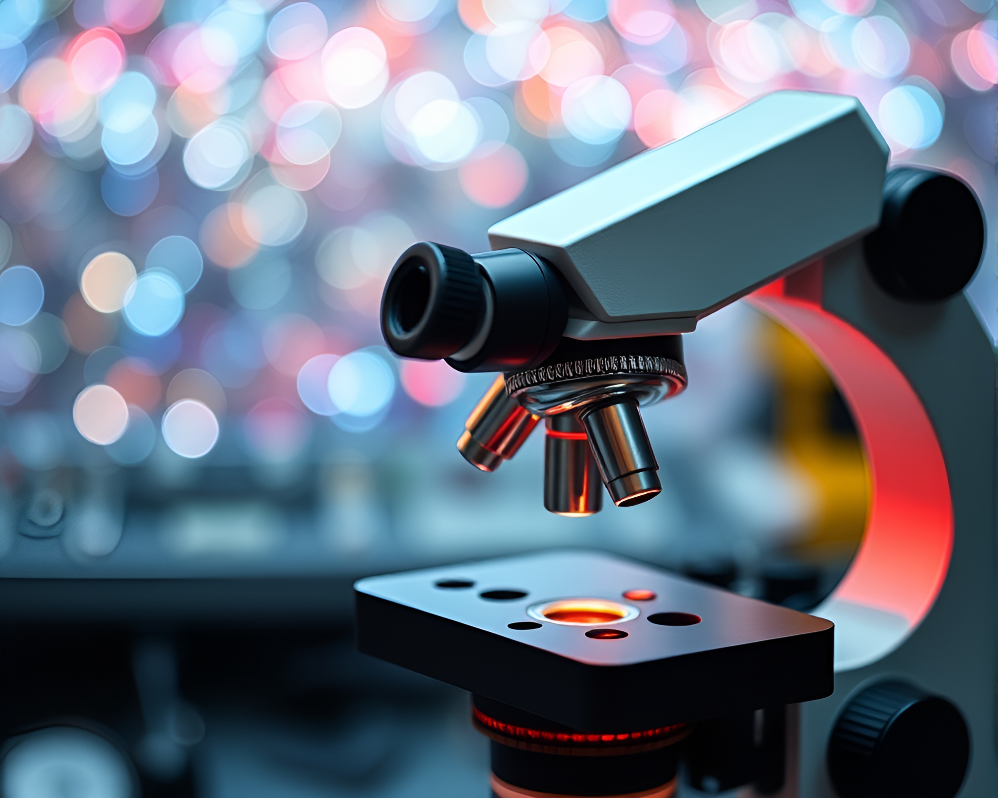 Holographic Microscopic Beadwork Art – free AI stock image