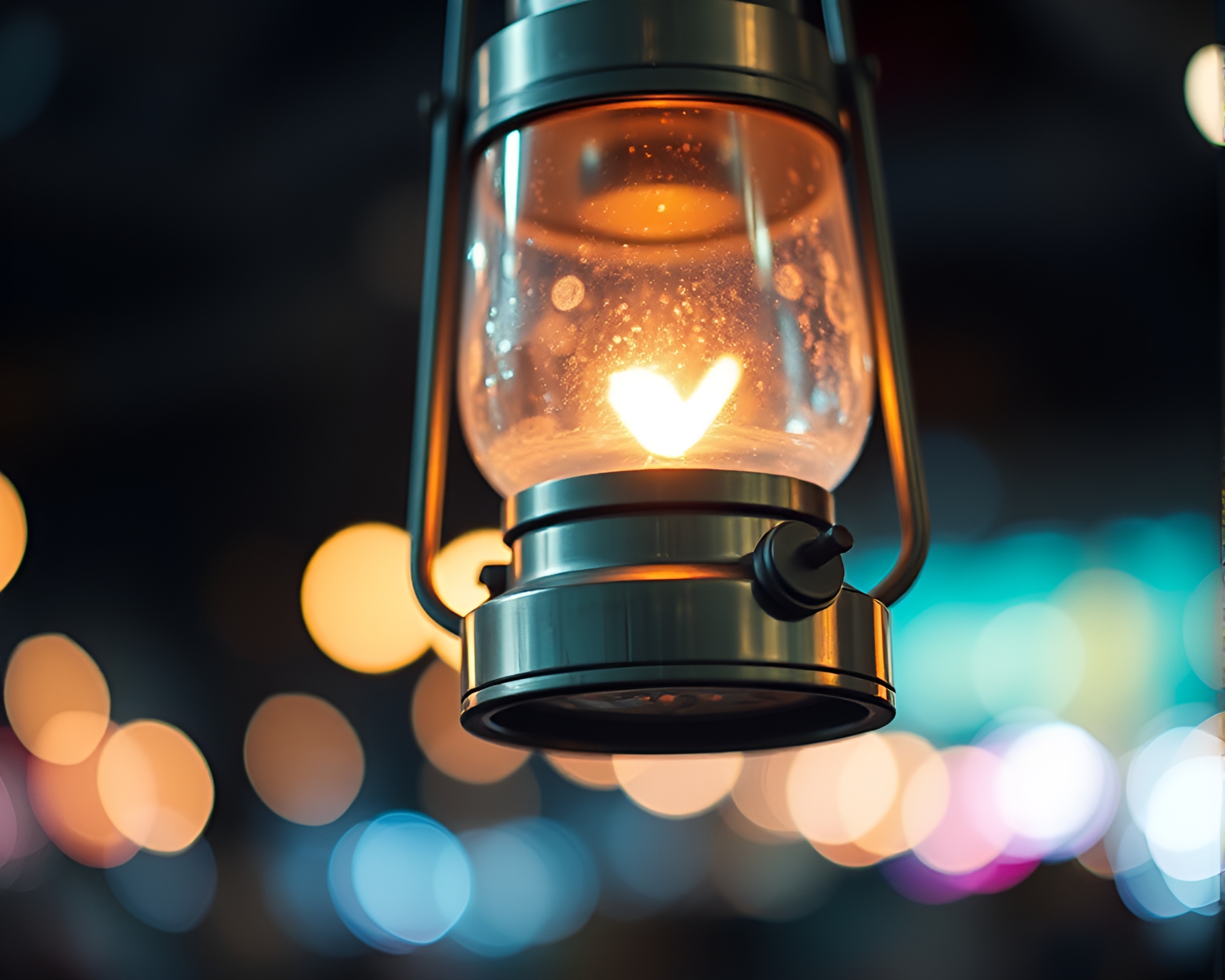 Ethereal Oil Lantern Hologram Illumination – free AI stock image