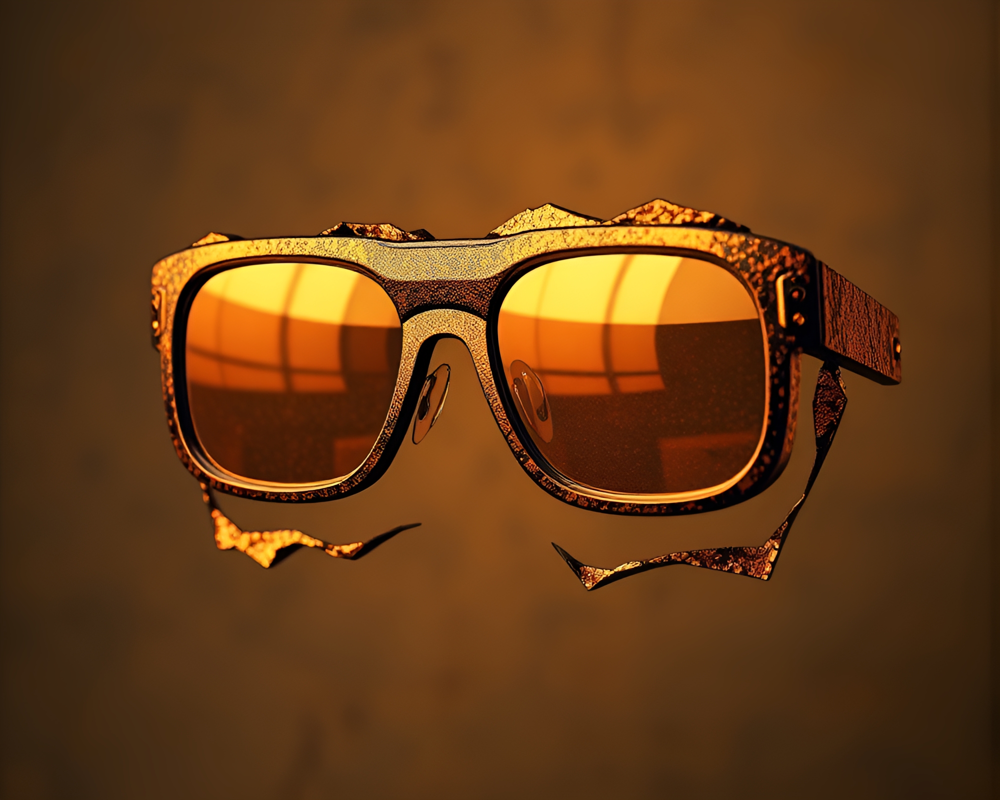 ​​​​​​Augmented Reality Glasses in Op Art Torn Edges – free AI stock image