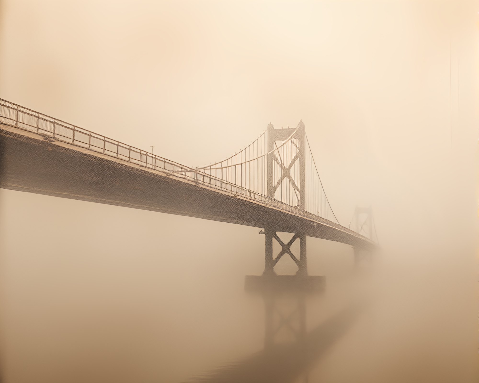 Ethereal Bridge Encrusted in Feathers with Procedural Textures – free AI stock image