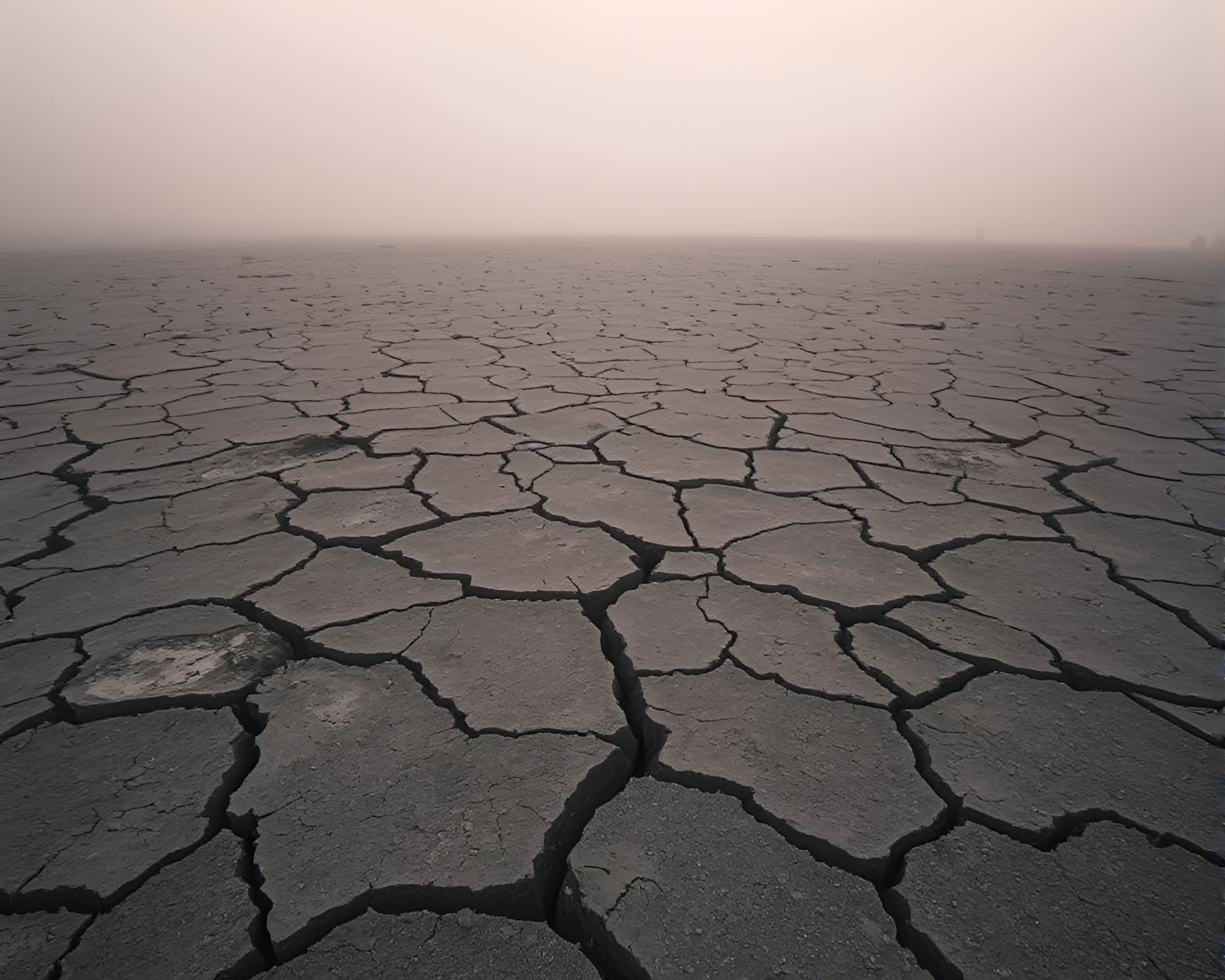 Cracked Earth Infrared Drone Bio-Organic Design – free AI stock image