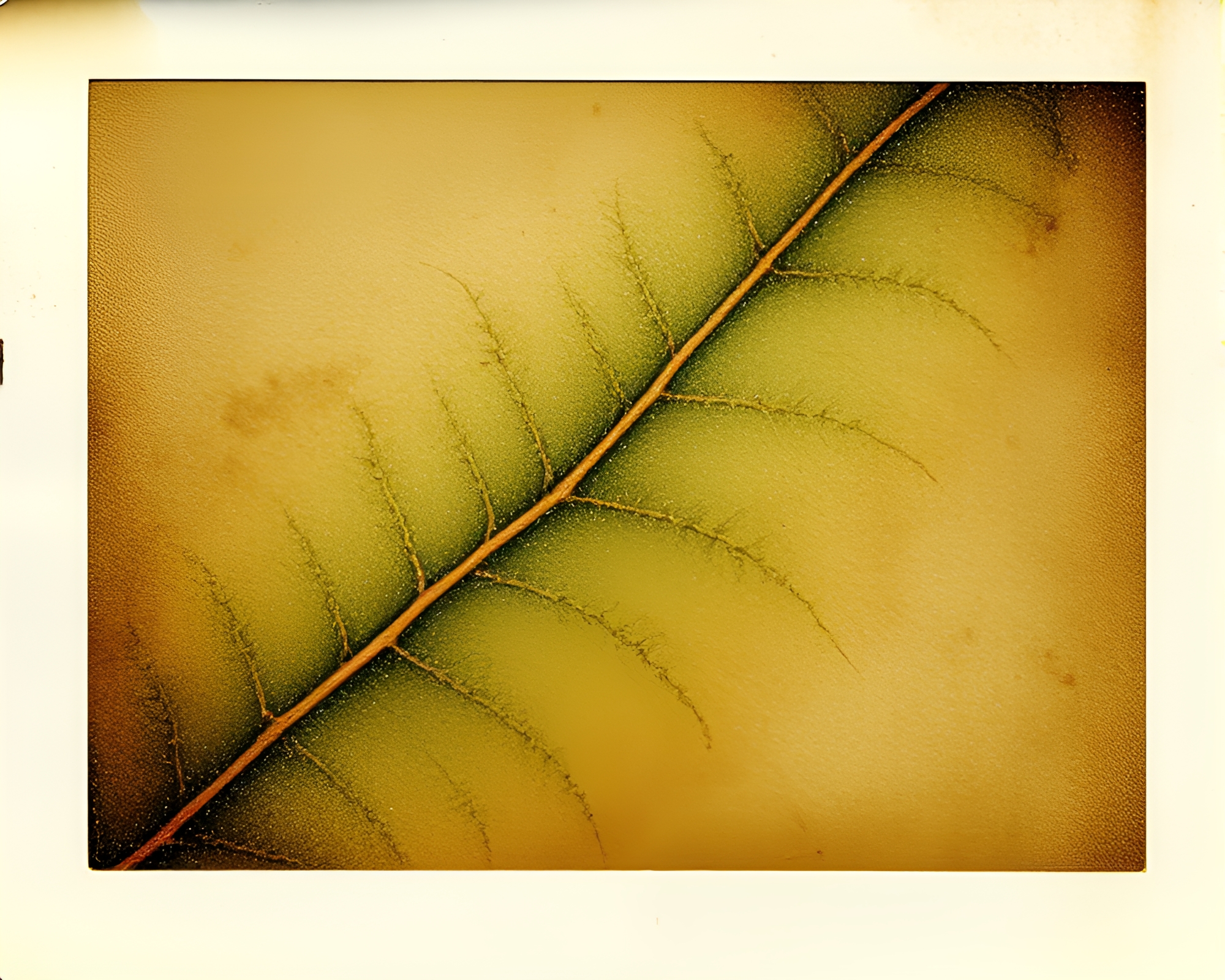 Ancient Scroll with Glittering Leaf Veins – free AI stock image