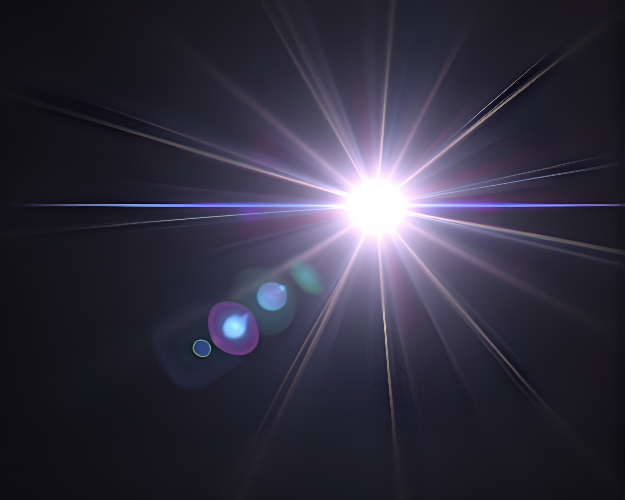Mystical Ley Lines Illuminated by Holographic Sun Glares – free AI stock image