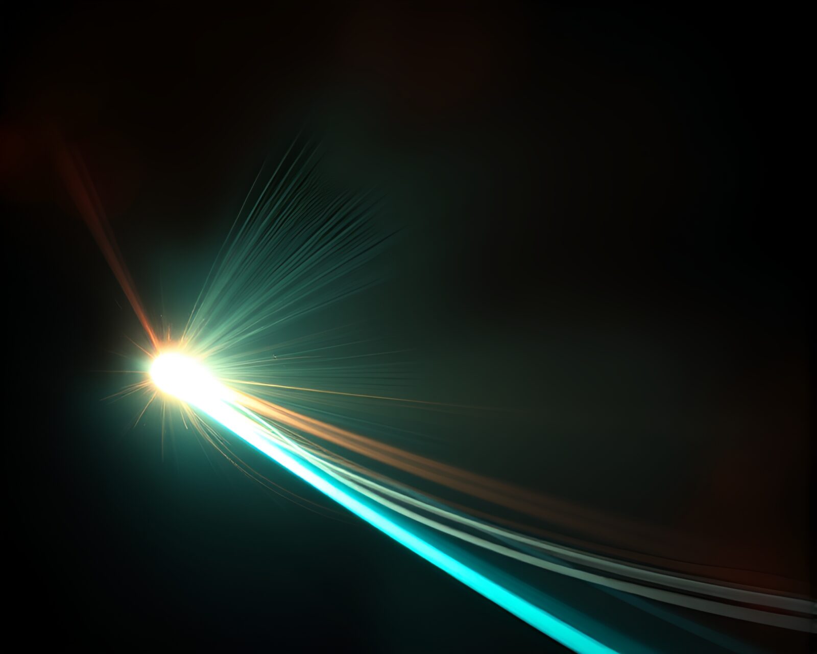Soft focus image of glowing laser sword surrounded by charcoal strokes
