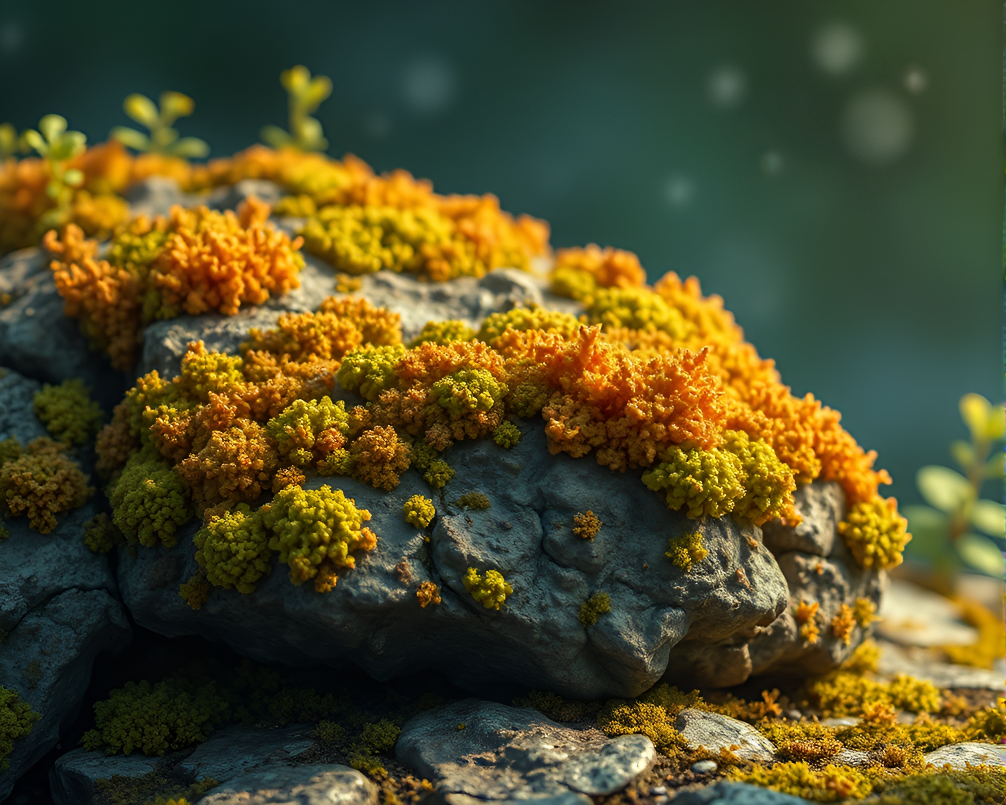 Anime Taco Stand with Lichen Texture – free AI stock image