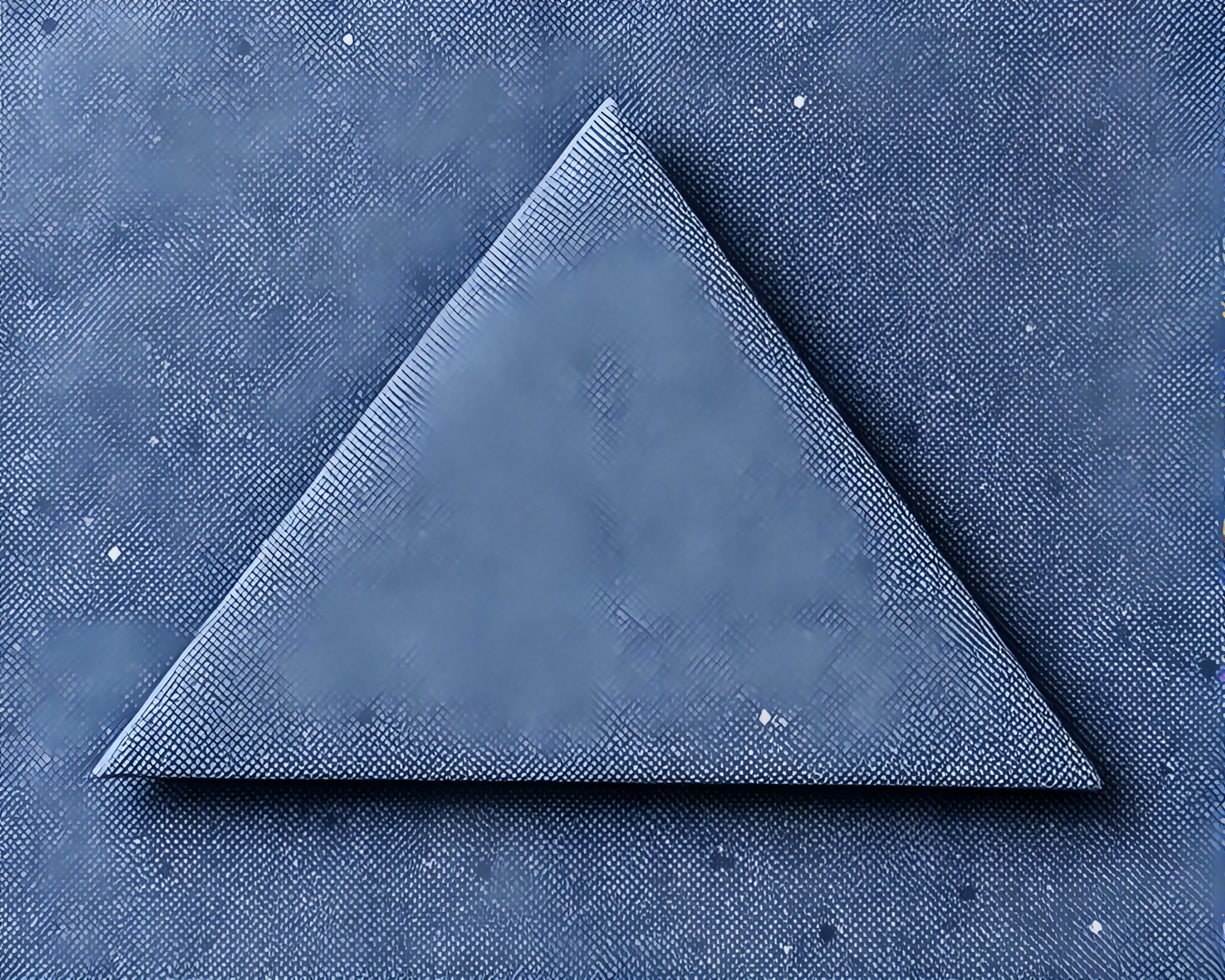 Stippled Pyramid: Faded Origami Denim Dream – free AI stock image