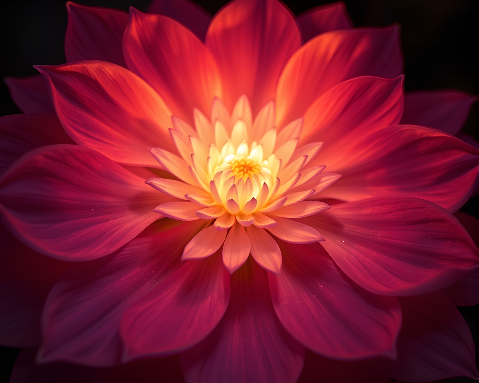 Rhinoceros in Fractal Glow Amidst Flower Petals – free AI stock image