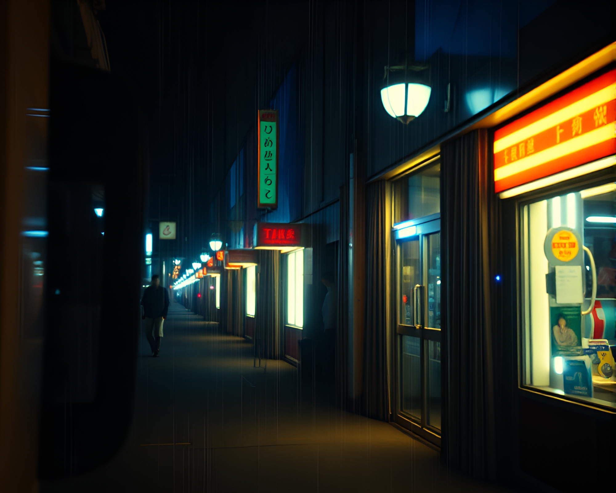 Time Traveler’s Light Leak Encounter – free AI stock image