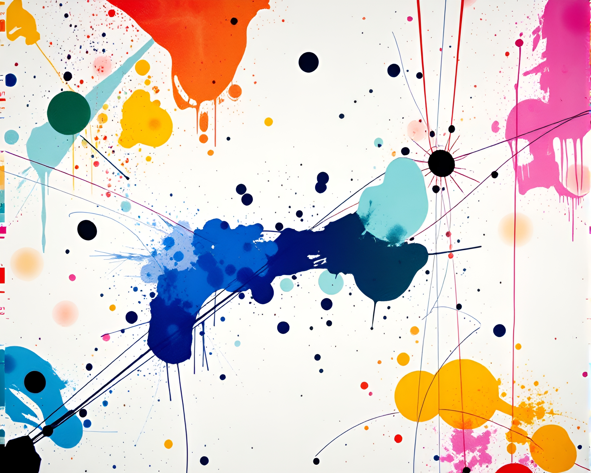 Ley Line Geometry: Spectrum of Light and Color – free AI stock image