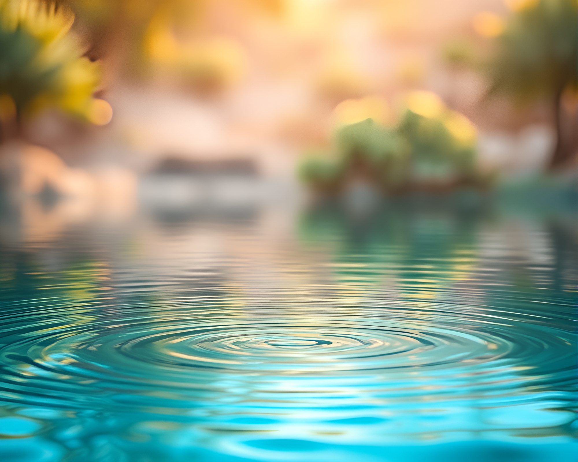 Planetary Pastel Oasis: Water Reflection Ripples – free AI stock image