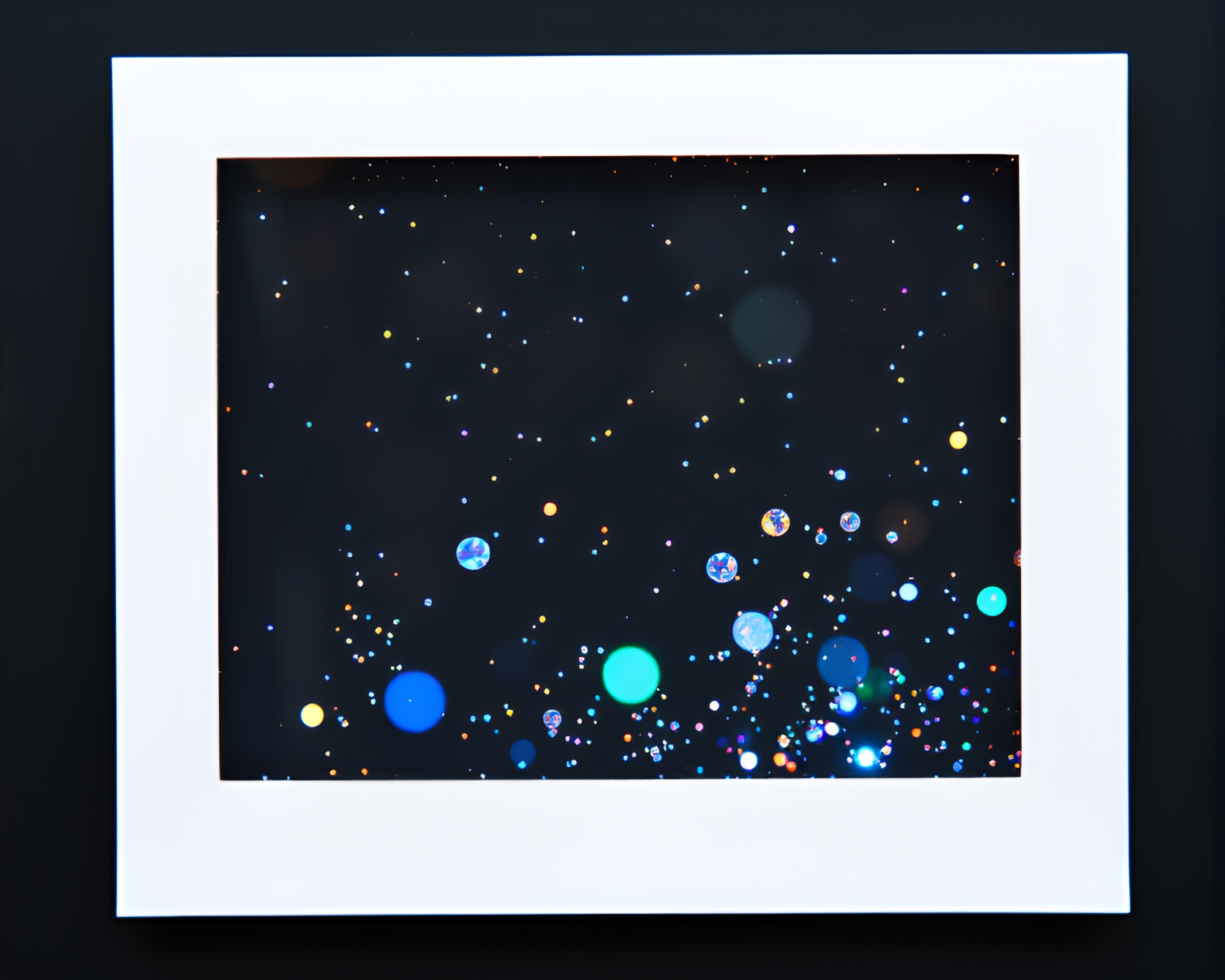 Holographic Crystal Halo Floating in Ivory Light – free AI stock image