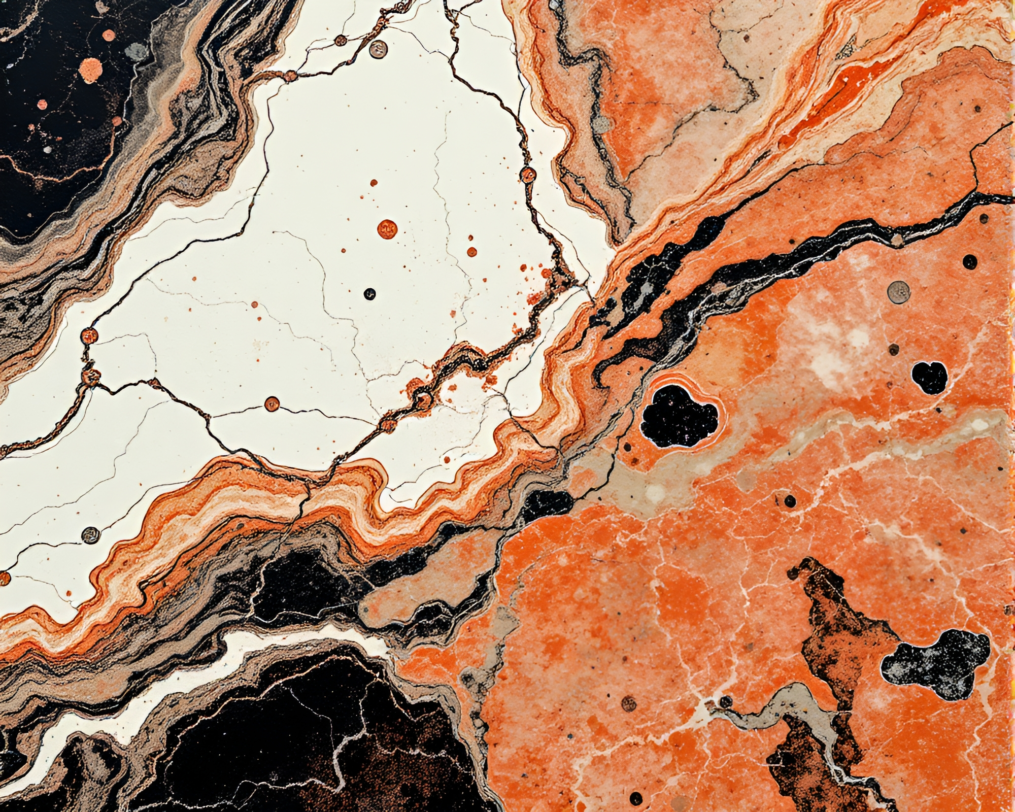 Marble Sculpture in Cosmic Dust Palette Linocut Textures – free AI stock image