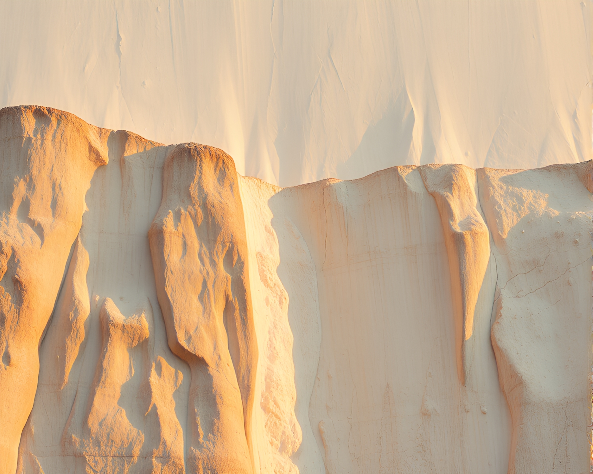 Cliffside Mildew Spots Data Visualization – free AI stock image