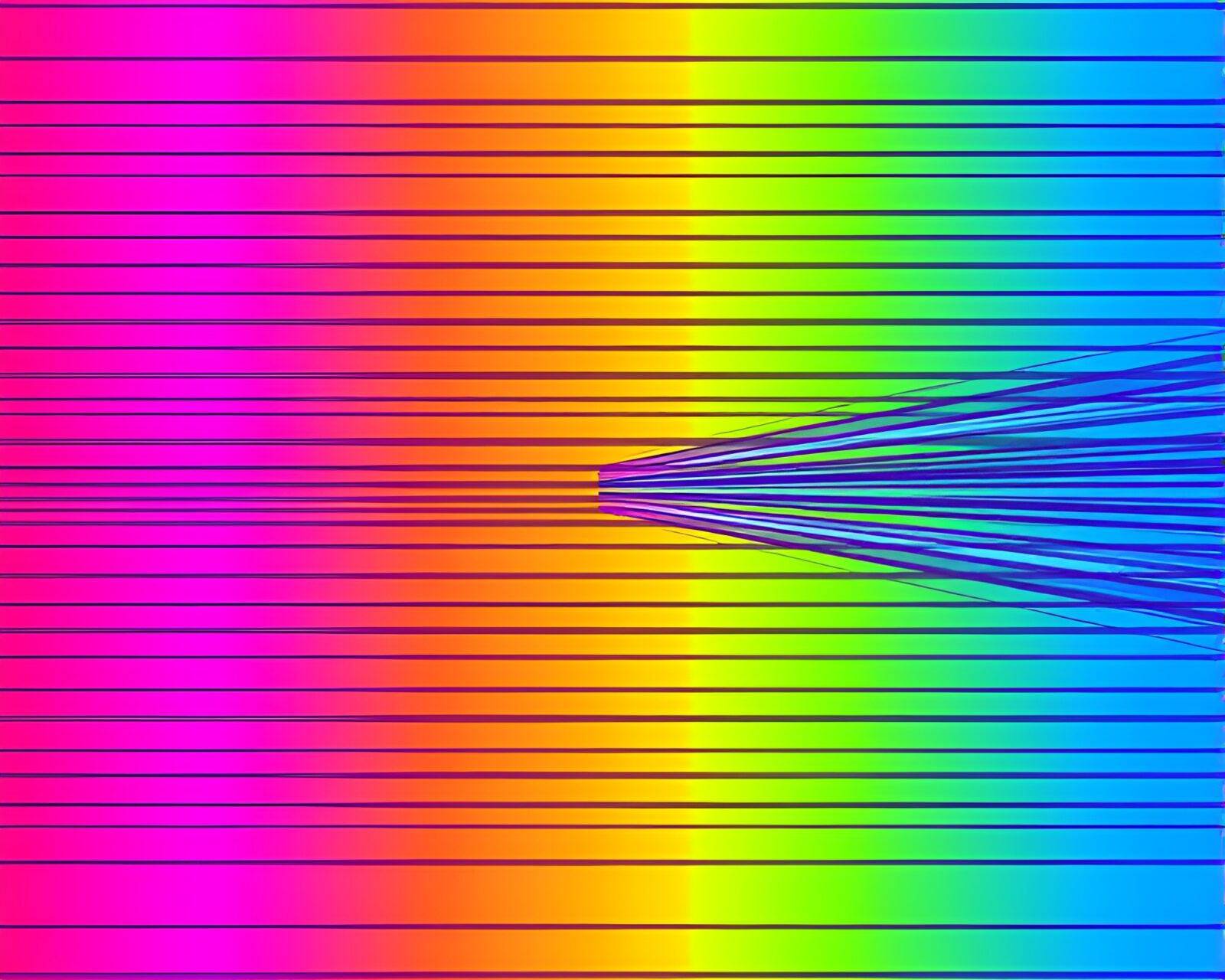 Vibrant cosmic rainbow stripes in ultraviolet parallel universe