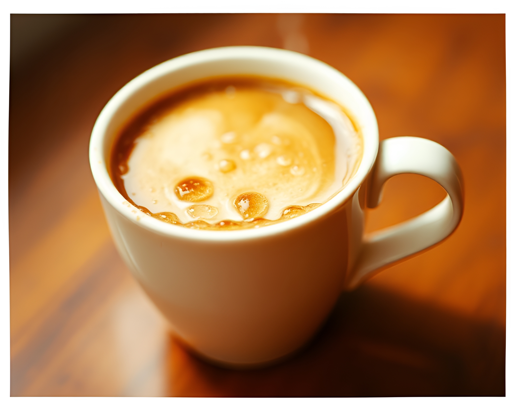 Dew Drops Adorn Coffee Cup in Tenebrism Still Life – free AI stock image