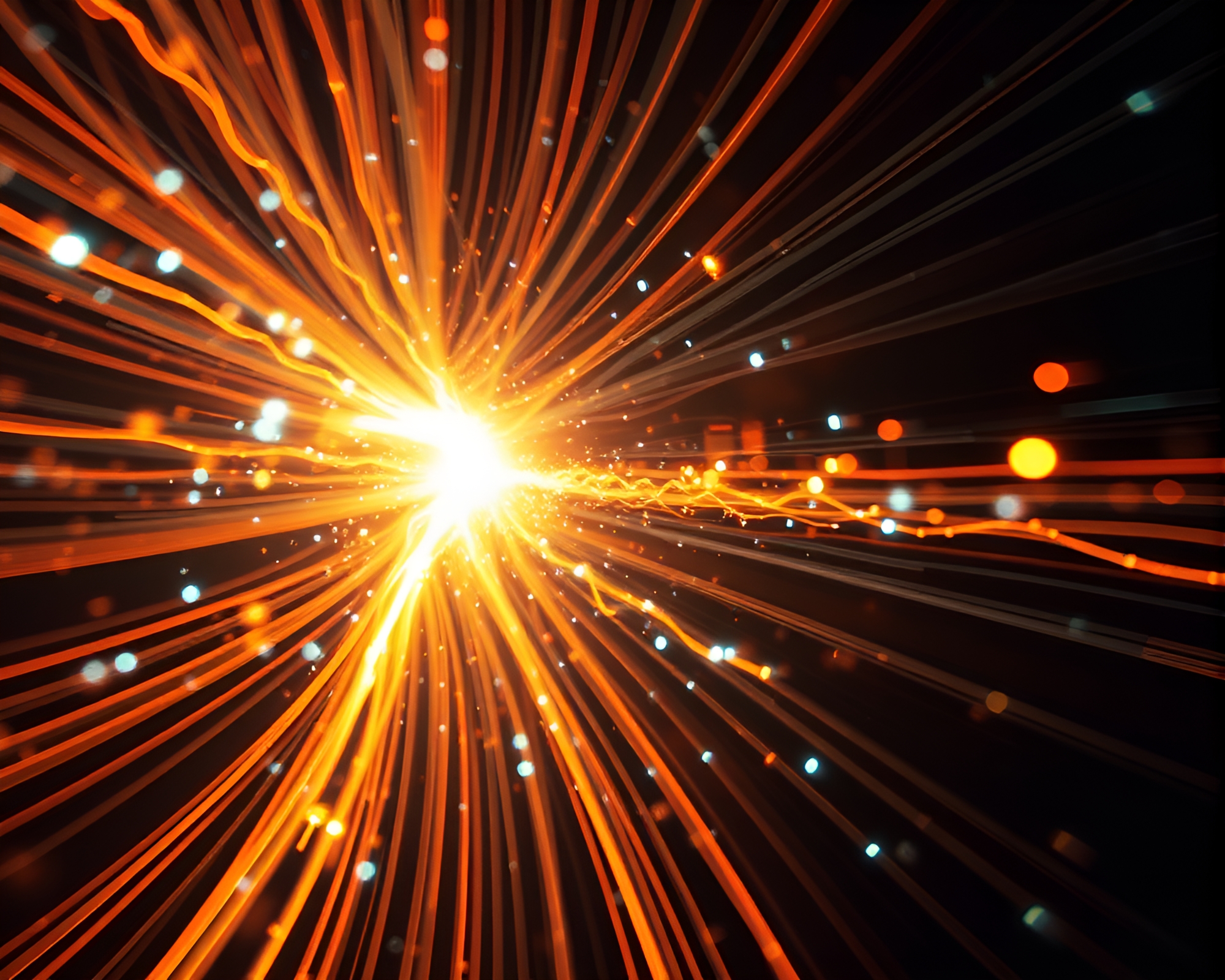 Fractal Light Show: Expired Film Real-time Ray Tracing – free AI stock image