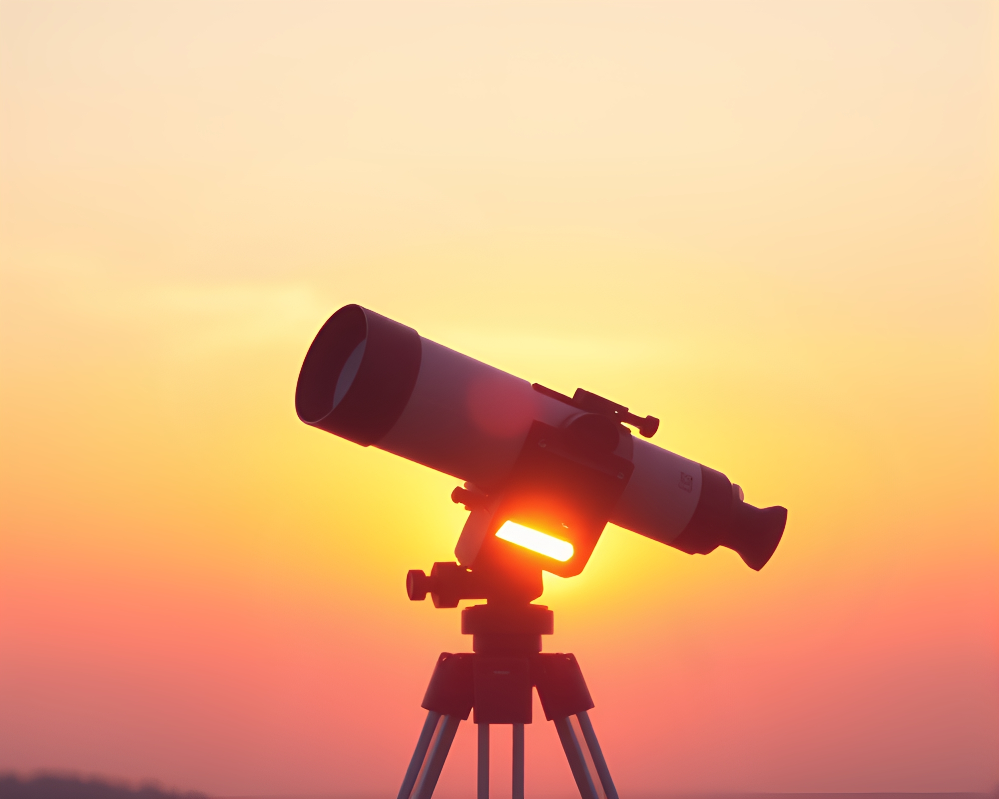 Pastel Sunrise Telescopic Abstraction – free AI stock image
