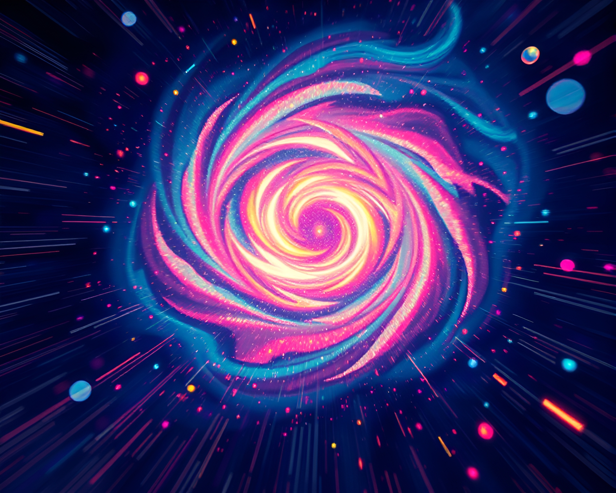 Enchanting Siren in Cosmic Dust Swirls – free AI stock image