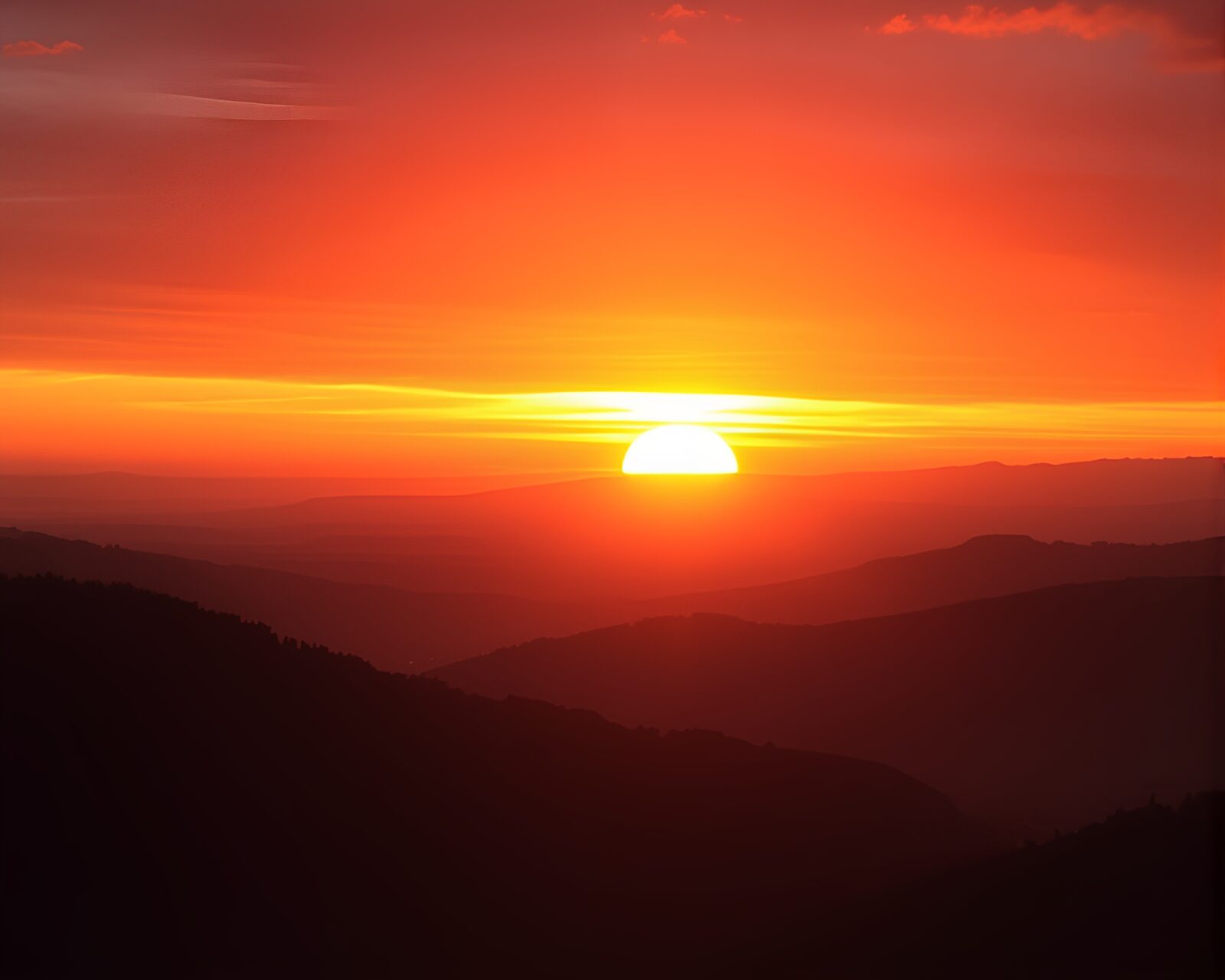 Silhouettes against vibrant vaporwave sunset with dramatic lighting.