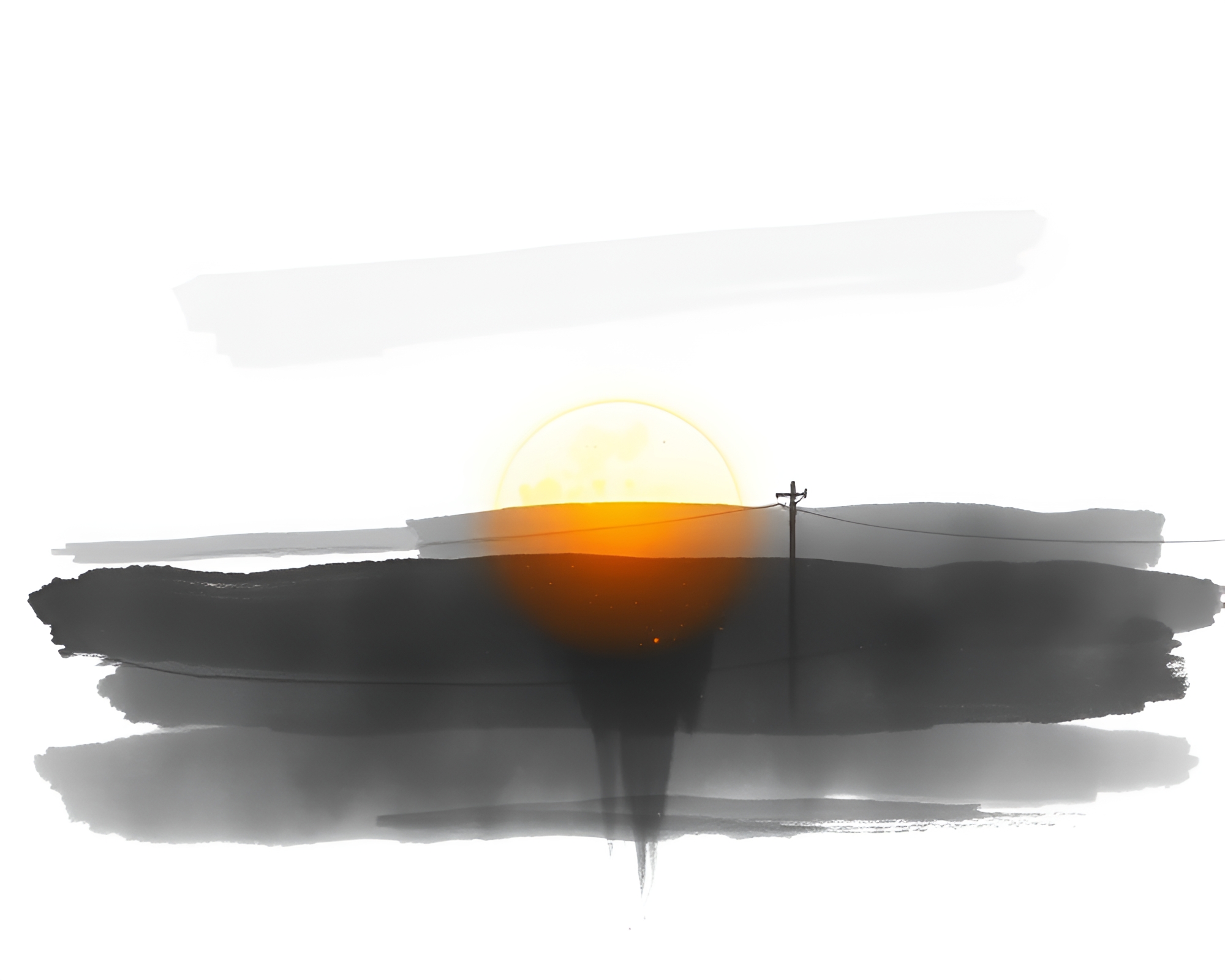 Charcoal Morse Code Telegraph in Golden Hour Glow – free AI stock image