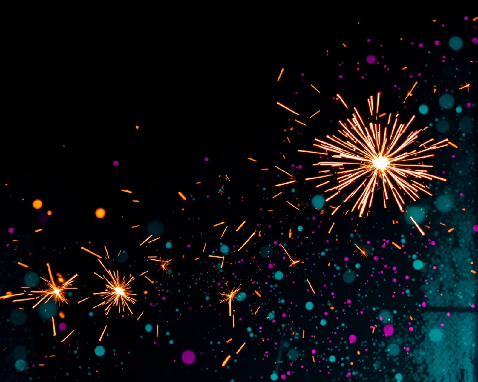 Mystical mermaid surrounded by sparkler trails in a dynamic cinemagraph