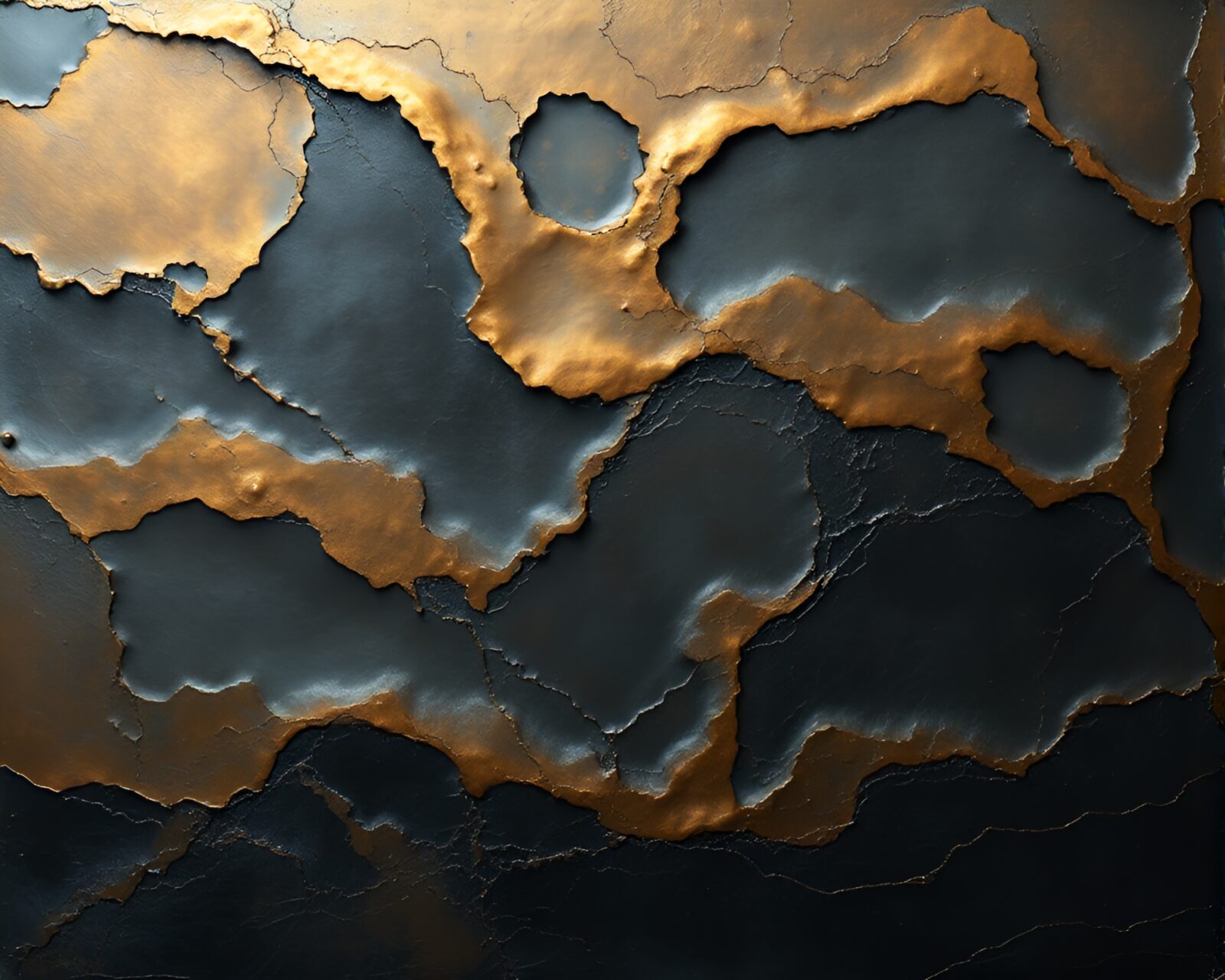 Dramatic chiaroscuro lighting on intricate bronze sculpture