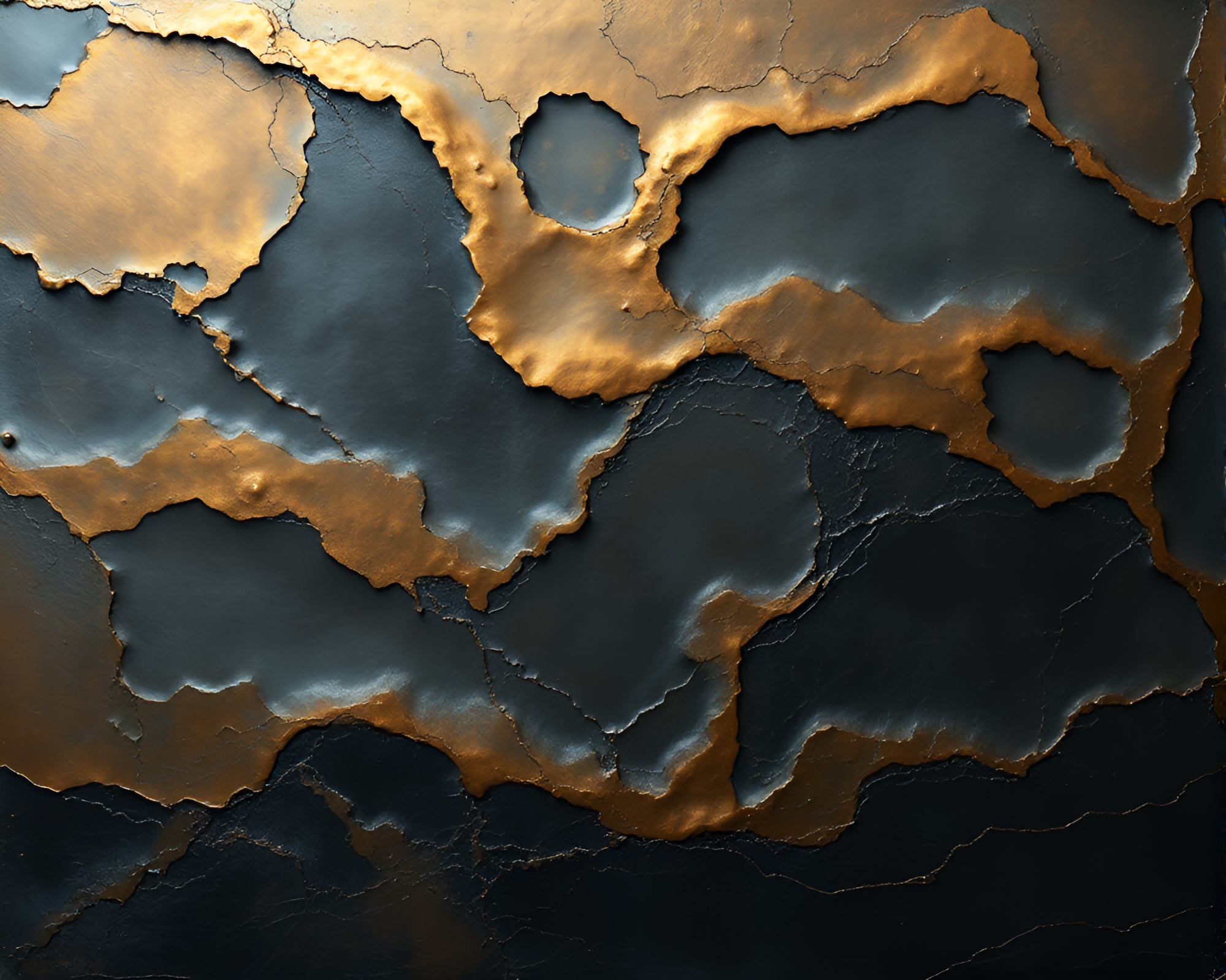 Majestic bronze plateau in op art style – free AI stock image