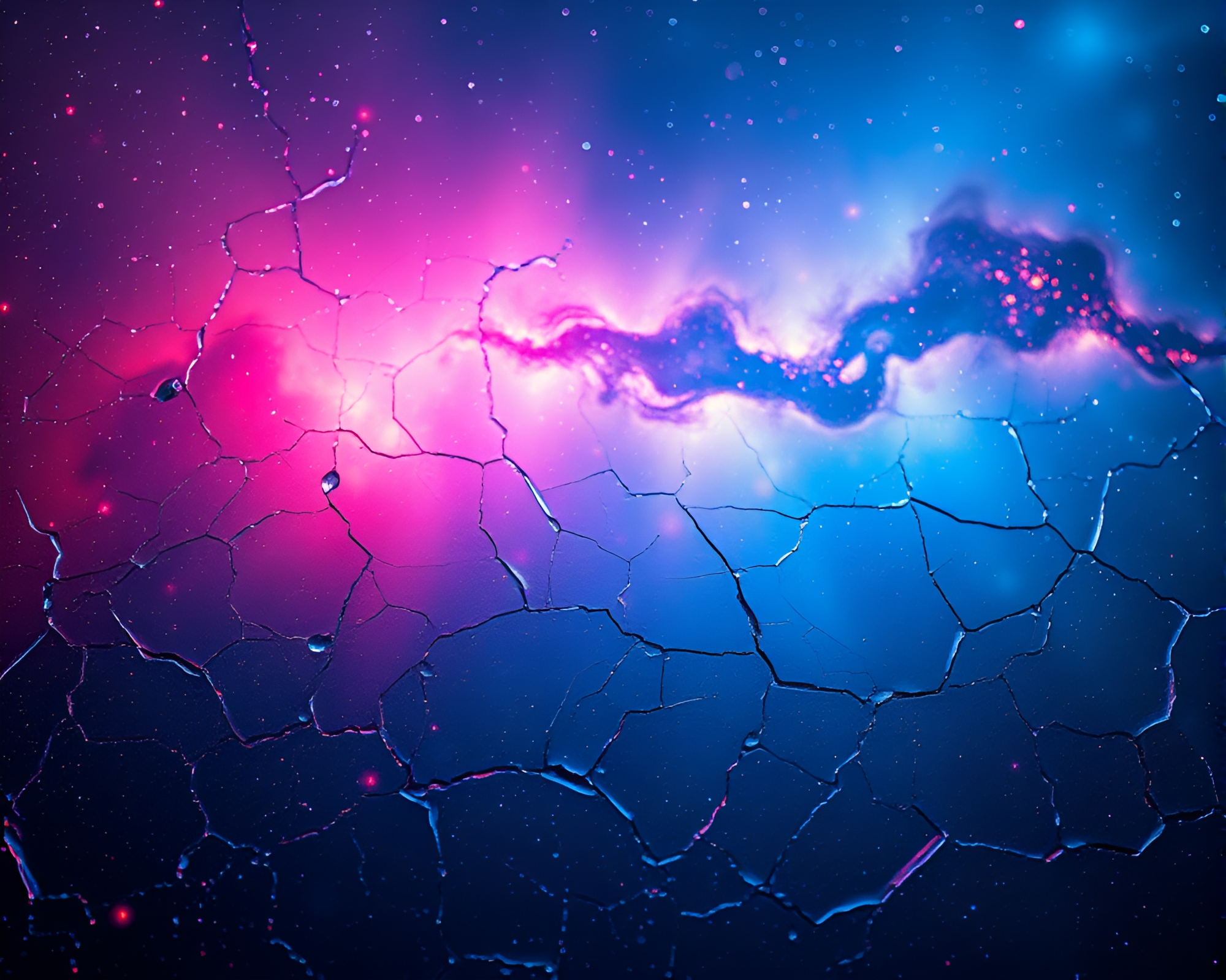 Vibrant Nebula Illuminated by Blue Hour Light – free AI stock image