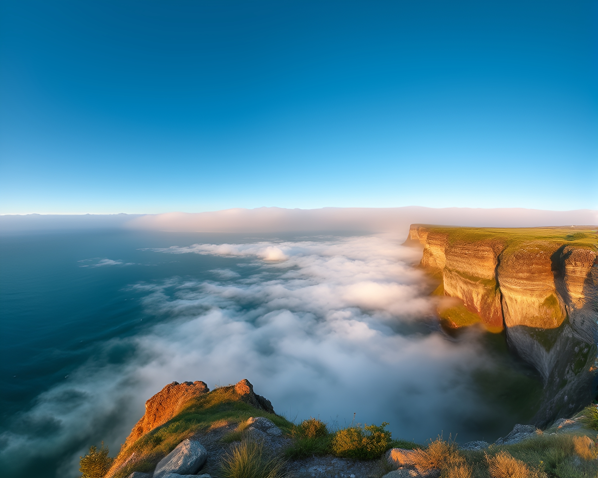 Majestic Leviathan in Misty HDR Panorama – free AI stock image