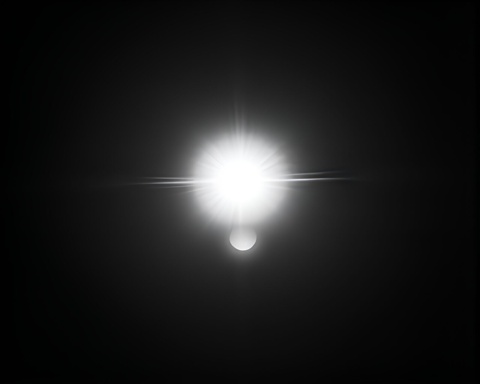 Dramatic phoenix silhouette against vibrant solar flare background