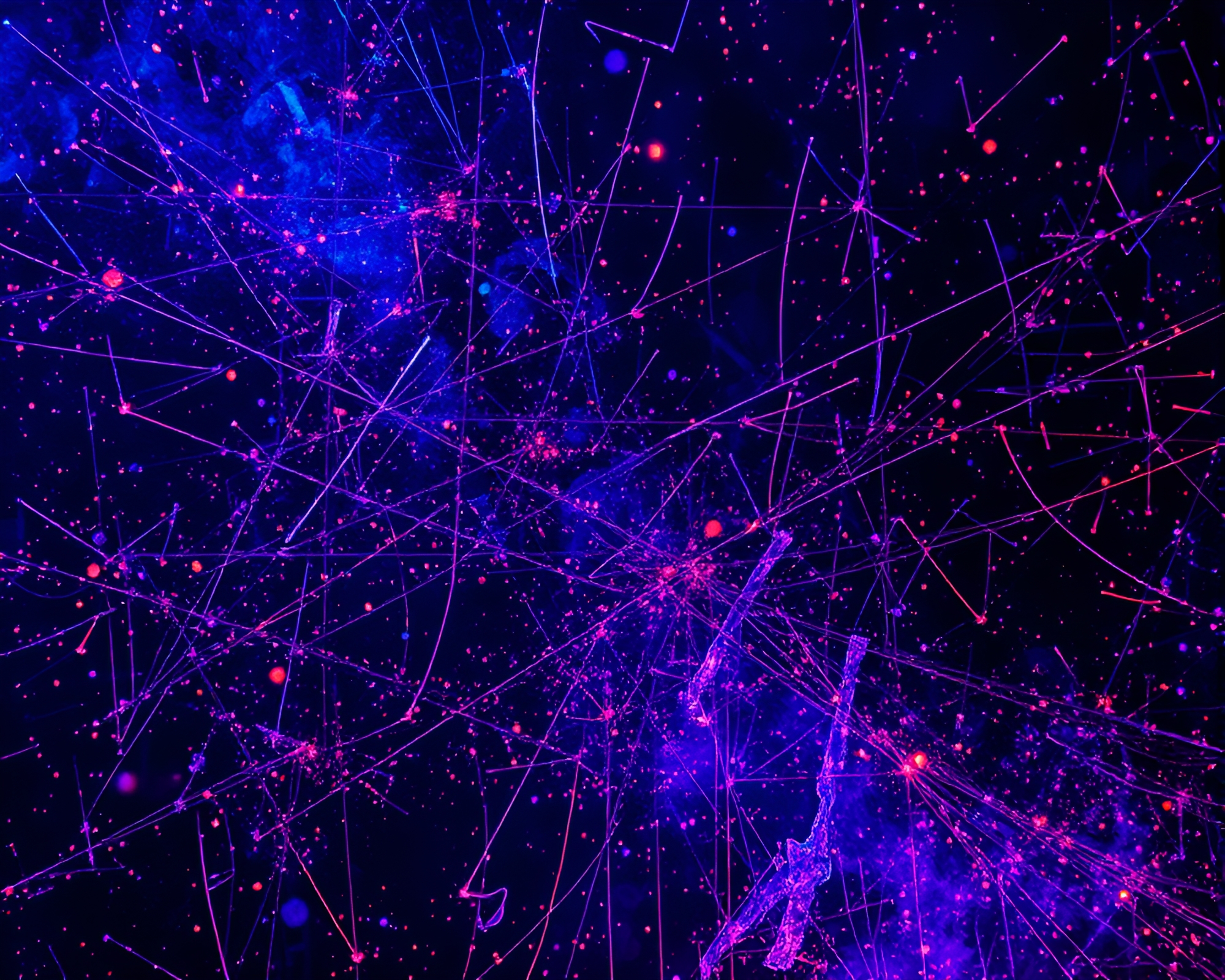 Fractal Glow in Submersible Metallic Scratch Screen Print – free AI stock image