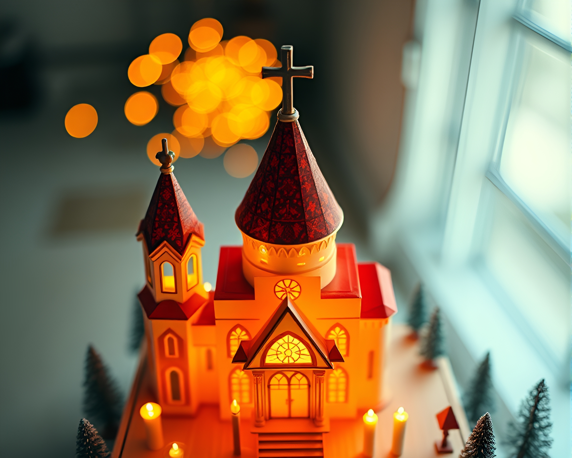Surreal Kinetic Matryoshka Doll Display – free AI stock image