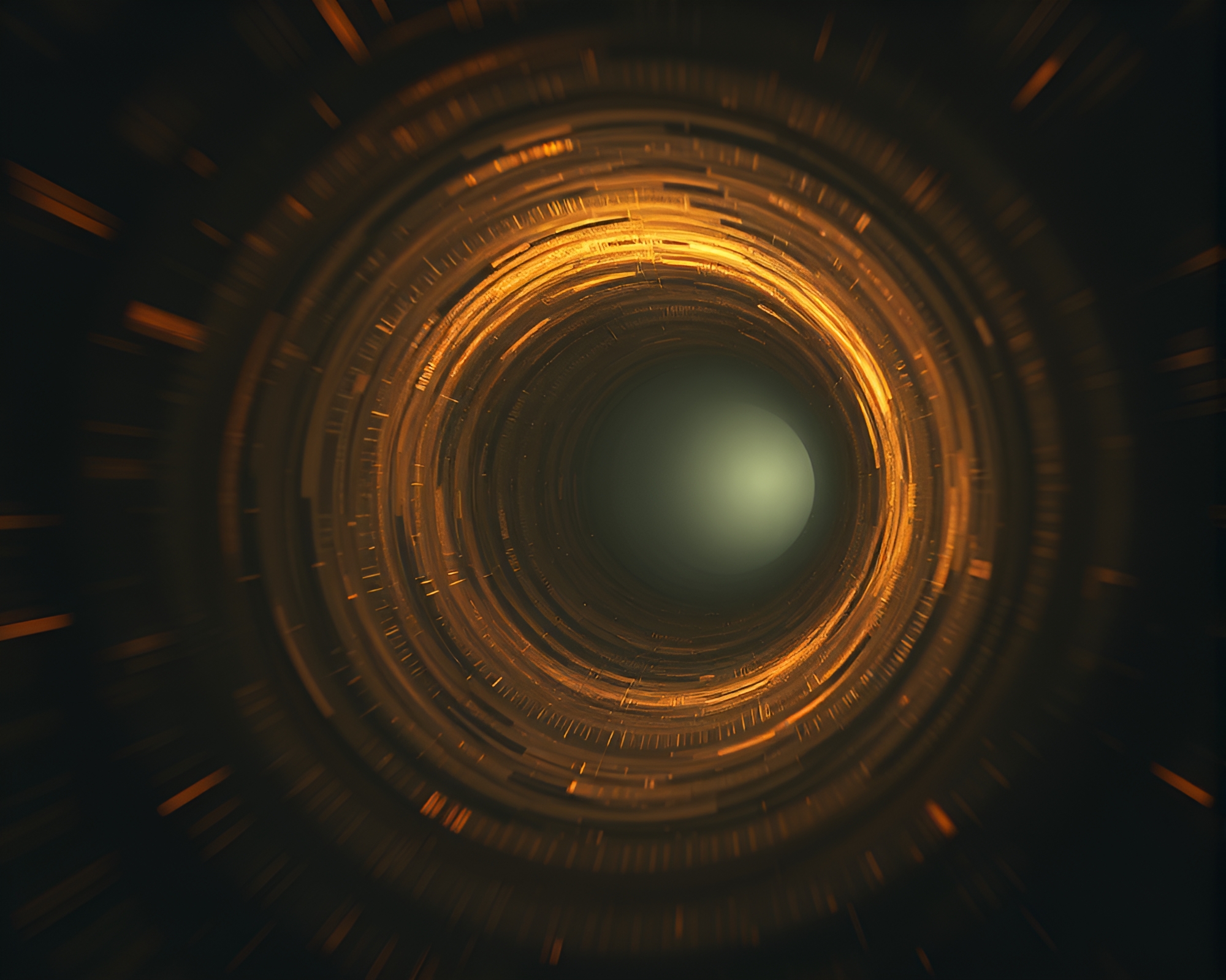 Wormhole Generator Portal in Tri-Tone Light Leaks – free AI stock image