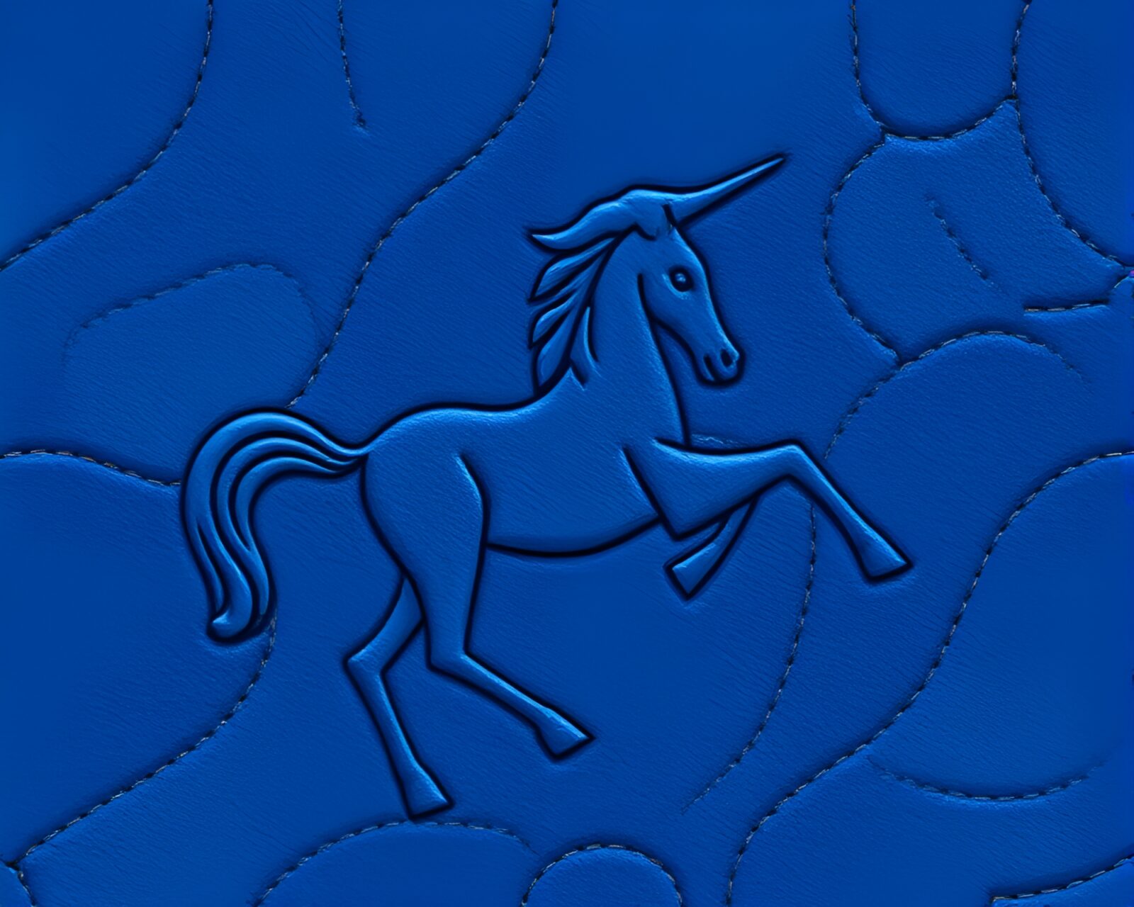 Fantastical high-quality image of a centaur in sapphire lighting