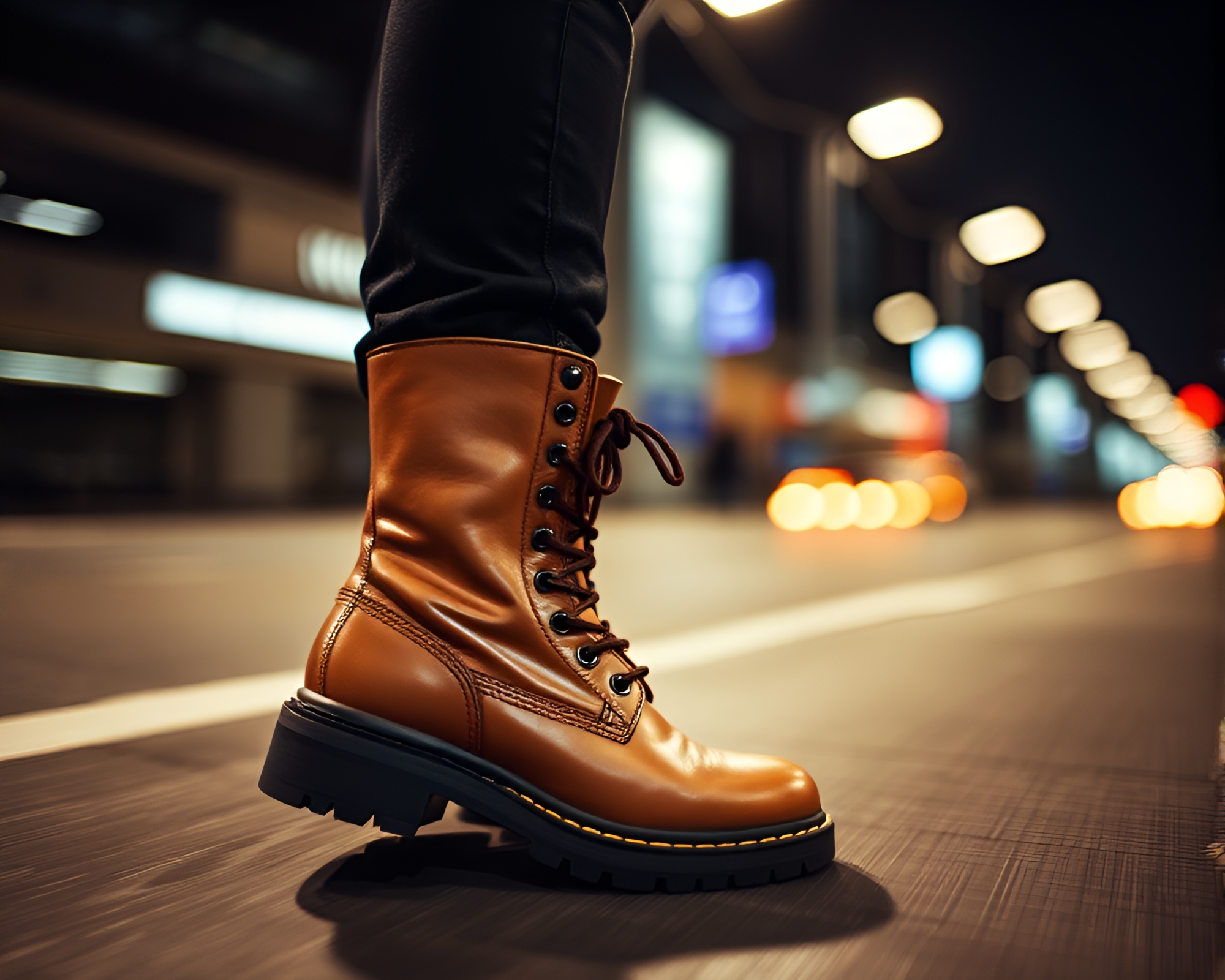 Pan Motion Blur Gravity Boots Contouring Art Concept – free AI stock image