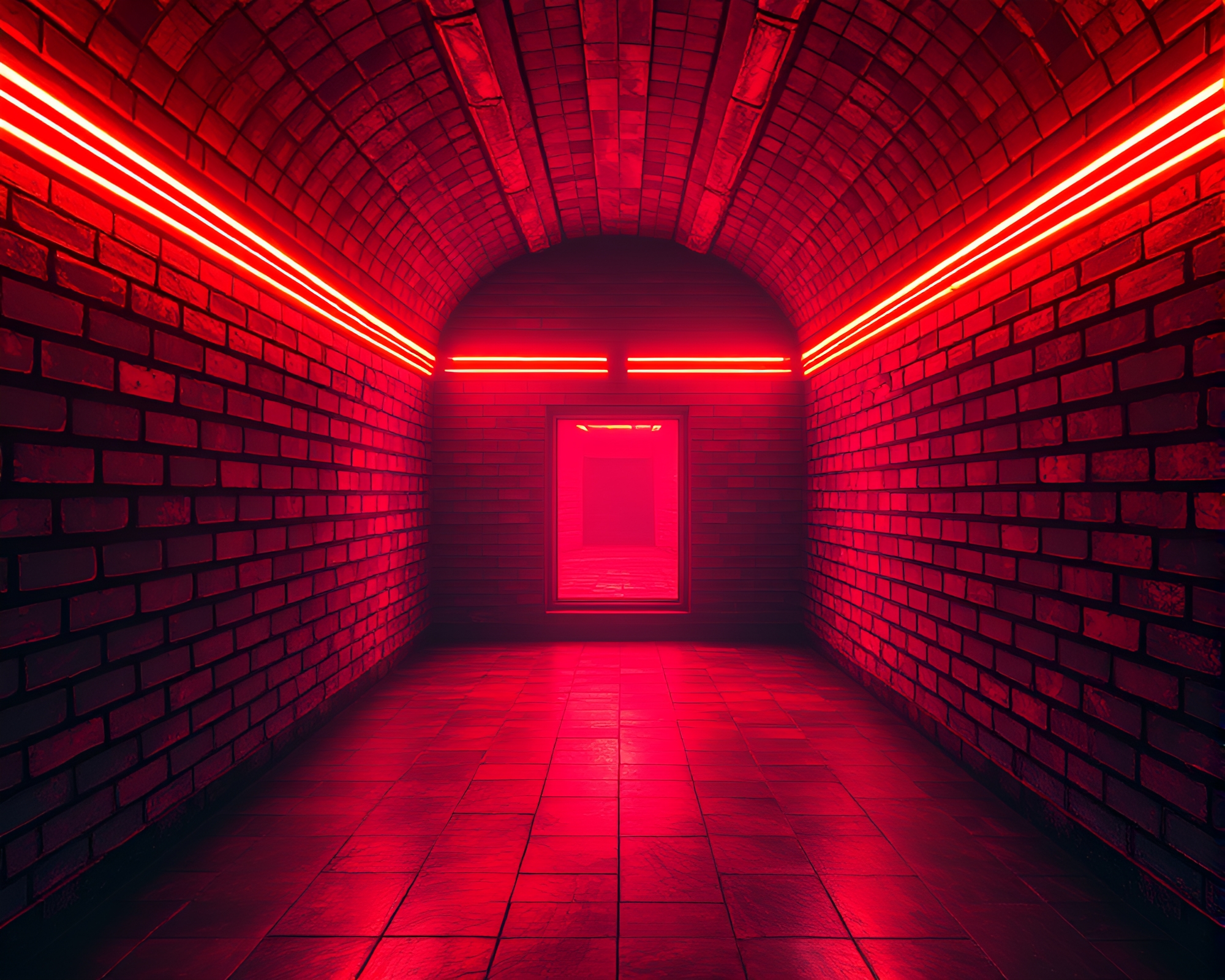 Eldritch Neon Portal Piercing the Cosmos – free AI stock image