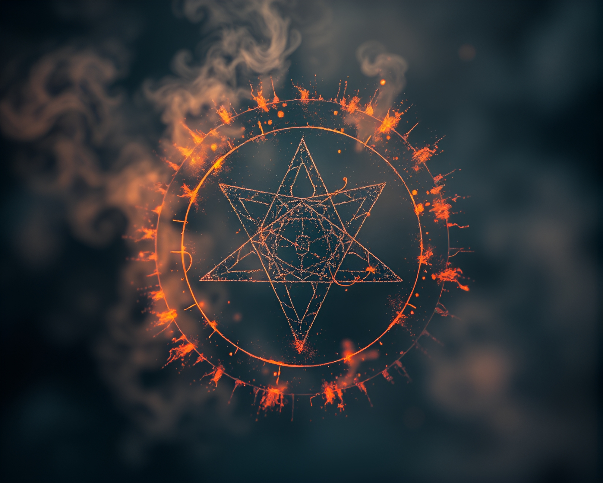 Esoteric Sigil Dust Overlay at Cool Dawn – free AI stock image