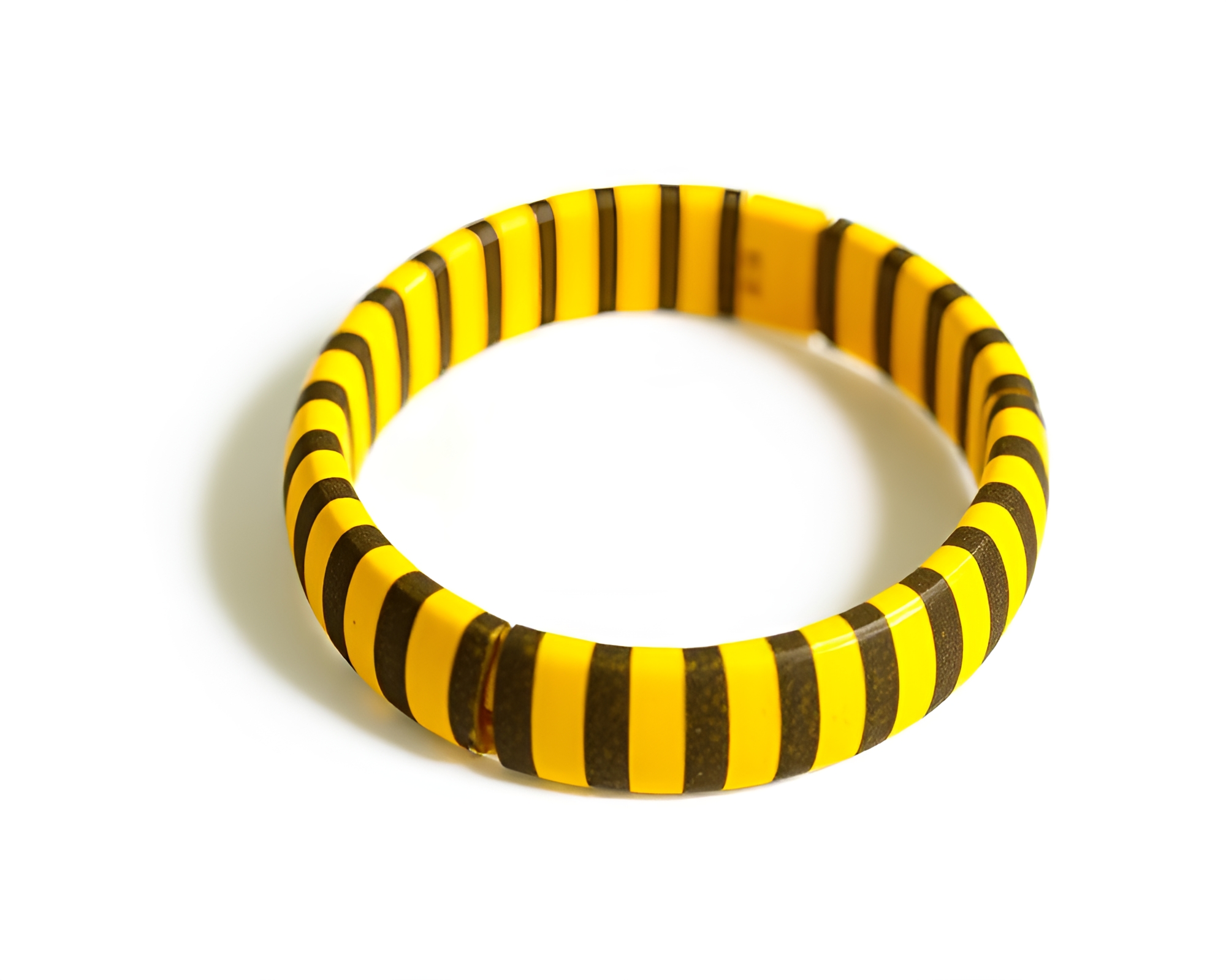 Manga-style Mustard Yellow Pop Bracelet Composition – free AI stock image