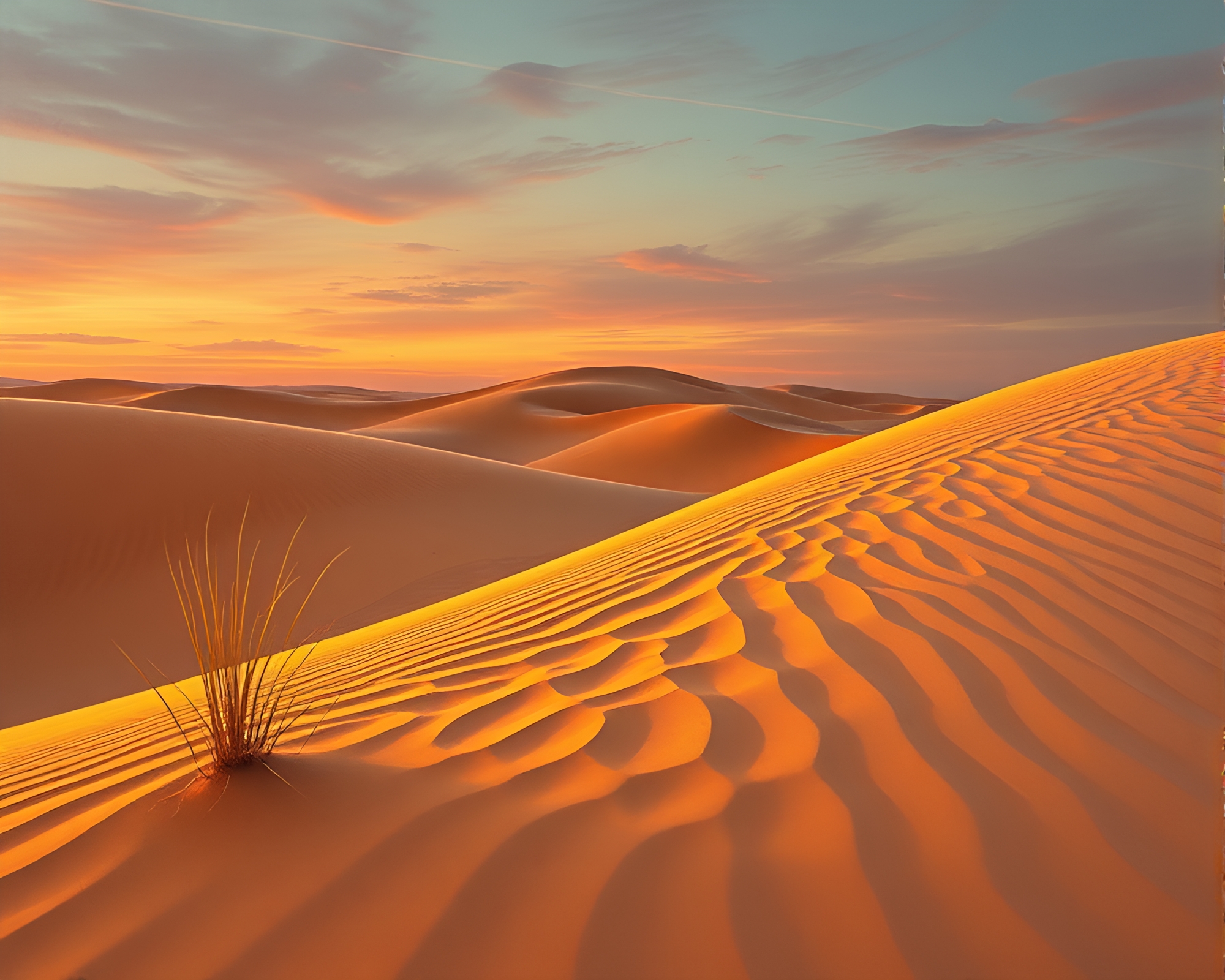 Sculpted Sand Dune Library Illumination – free AI stock image