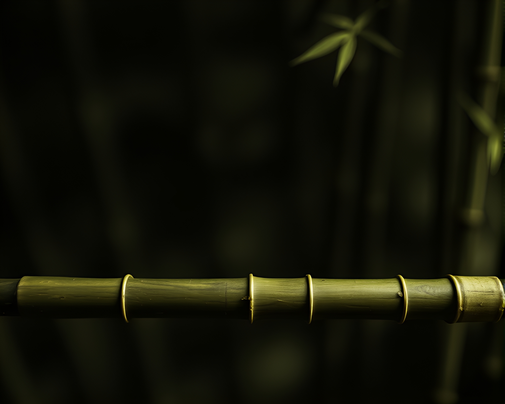 Bamboo Flute Mystique in Olive Drab Photogrammetry – free AI stock image