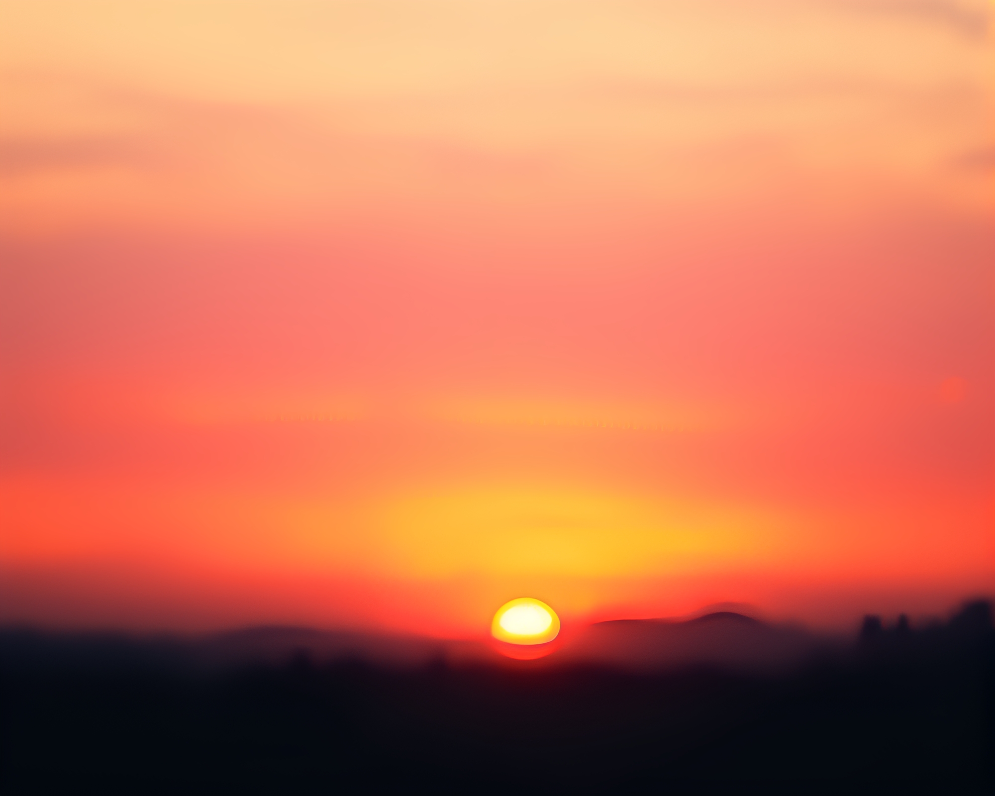 Multiverse Sunset Portal with Soft Focus Skyline – free AI stock image