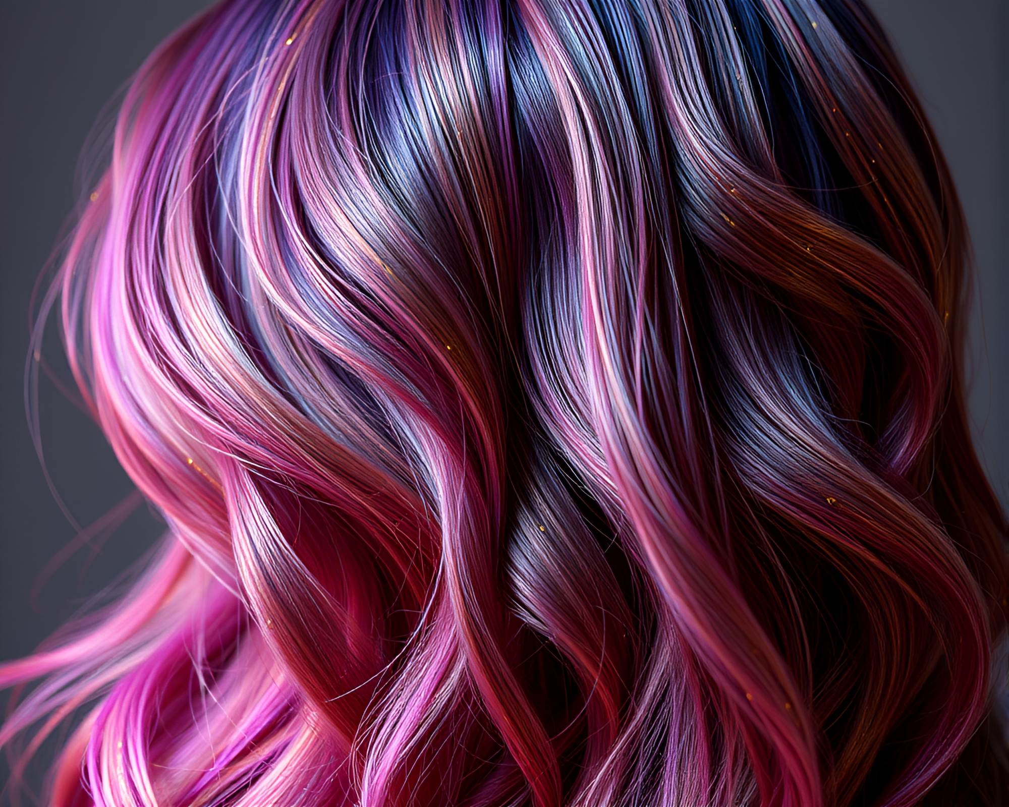Retro Wave Grid with Cosmic Dust Highlights – free AI stock image